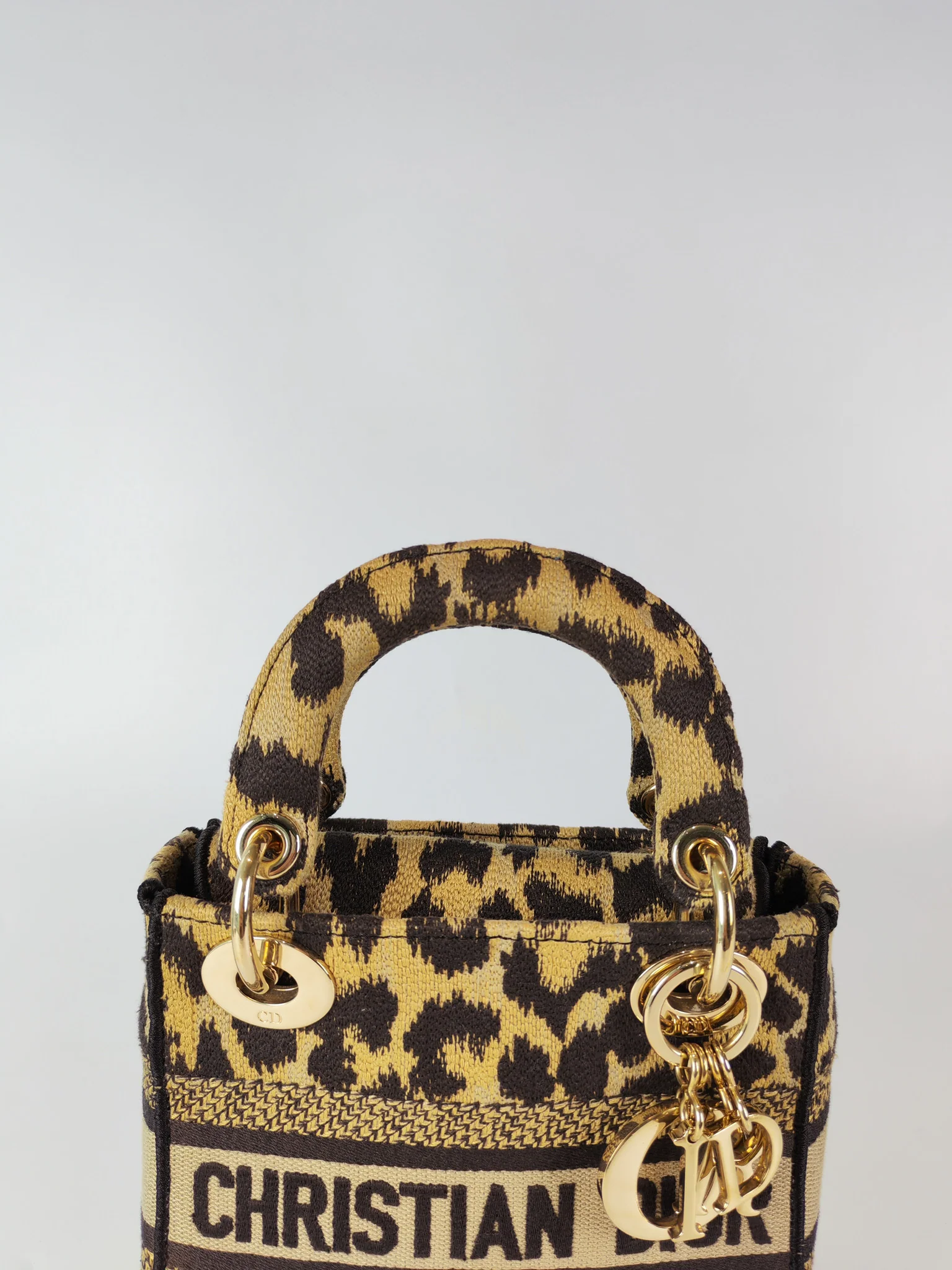 Christian Dior Lady D-lite Mini in Mizza Leopard Embroidered Canvas - Image 14