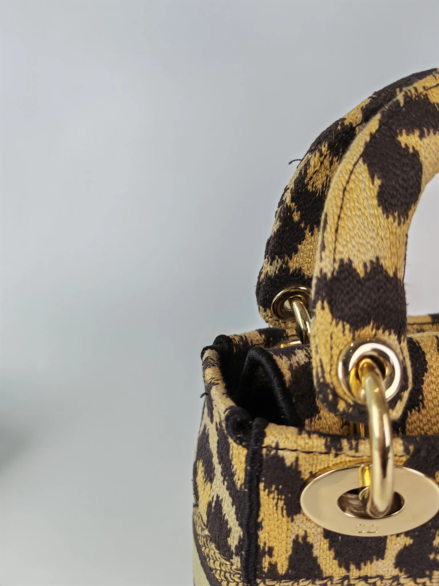 Christian Dior Lady D-lite Mini in Mizza Leopard Embroidered Canvas - Image 18
