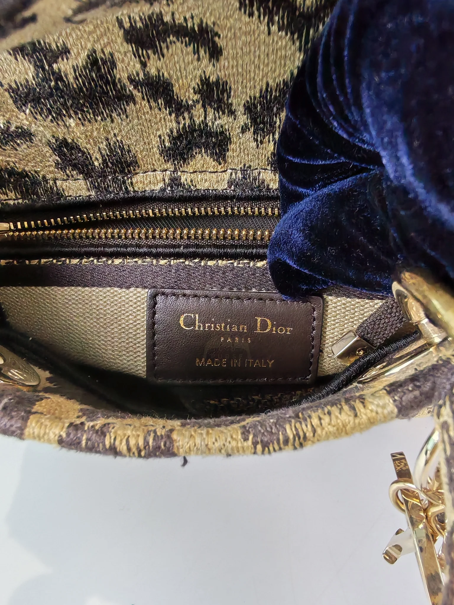 Christian Dior Lady D-lite Mini in Mizza Leopard Embroidered Canvas - Image 22