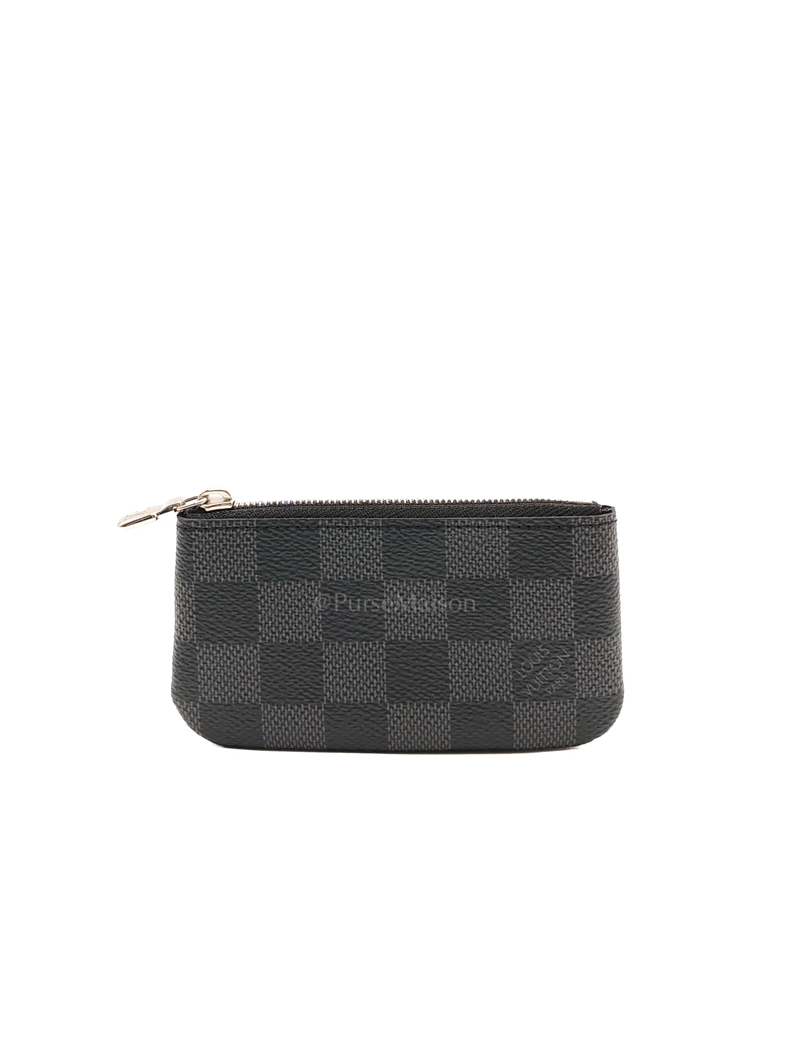Louis Vuitton Pochette Key Cles  Pouch in Damier Graphite Canvas & Silver Hardware (Datecode: CT4205)