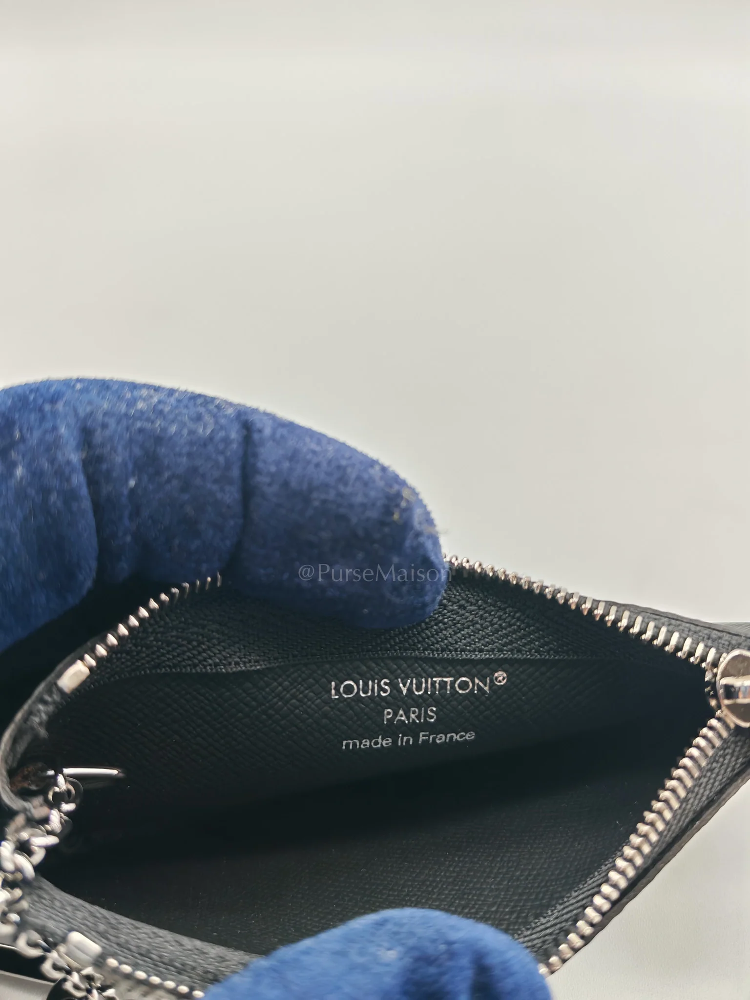 Louis Vuitton Pochette Key Cles  Pouch in Damier Graphite Canvas & Silver Hardware (Datecode: CT4205) - Image 21