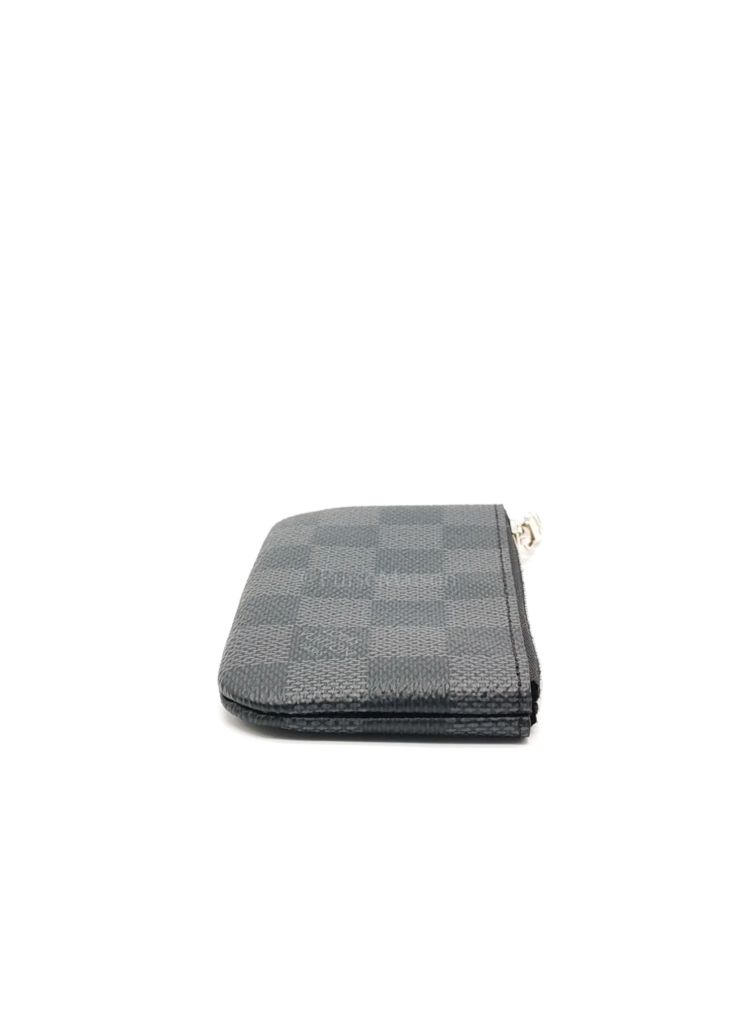 Louis Vuitton Pochette Key Cles  Pouch in Damier Graphite Canvas & Silver Hardware (Datecode: CT4205) - Image 5