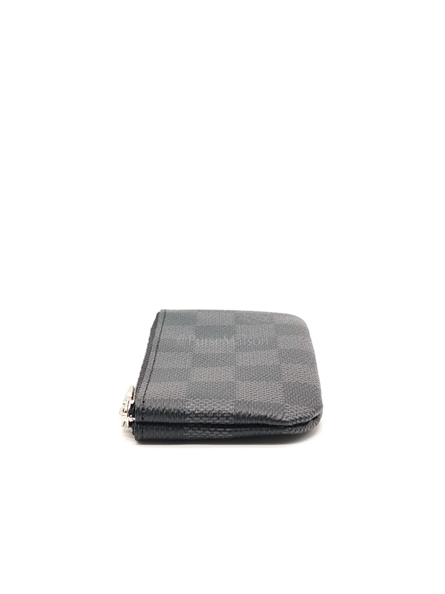 Louis Vuitton Pochette Key Cles  Pouch in Damier Graphite Canvas & Silver Hardware (Datecode: CT4205) - Image 6