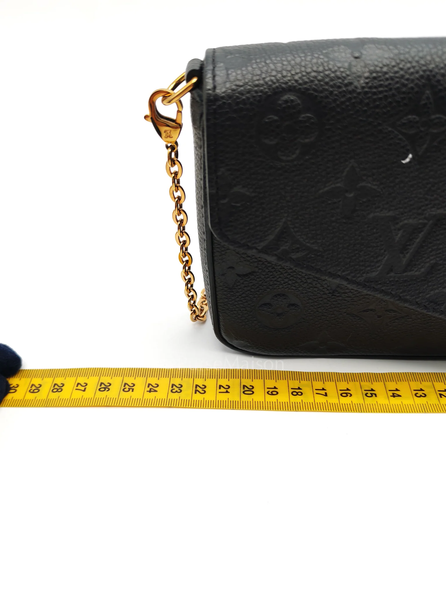 Louis Vuitton Pochette Felicie in Black Monogram Empreinte Leather (Date Code: SD2168) - Image 29