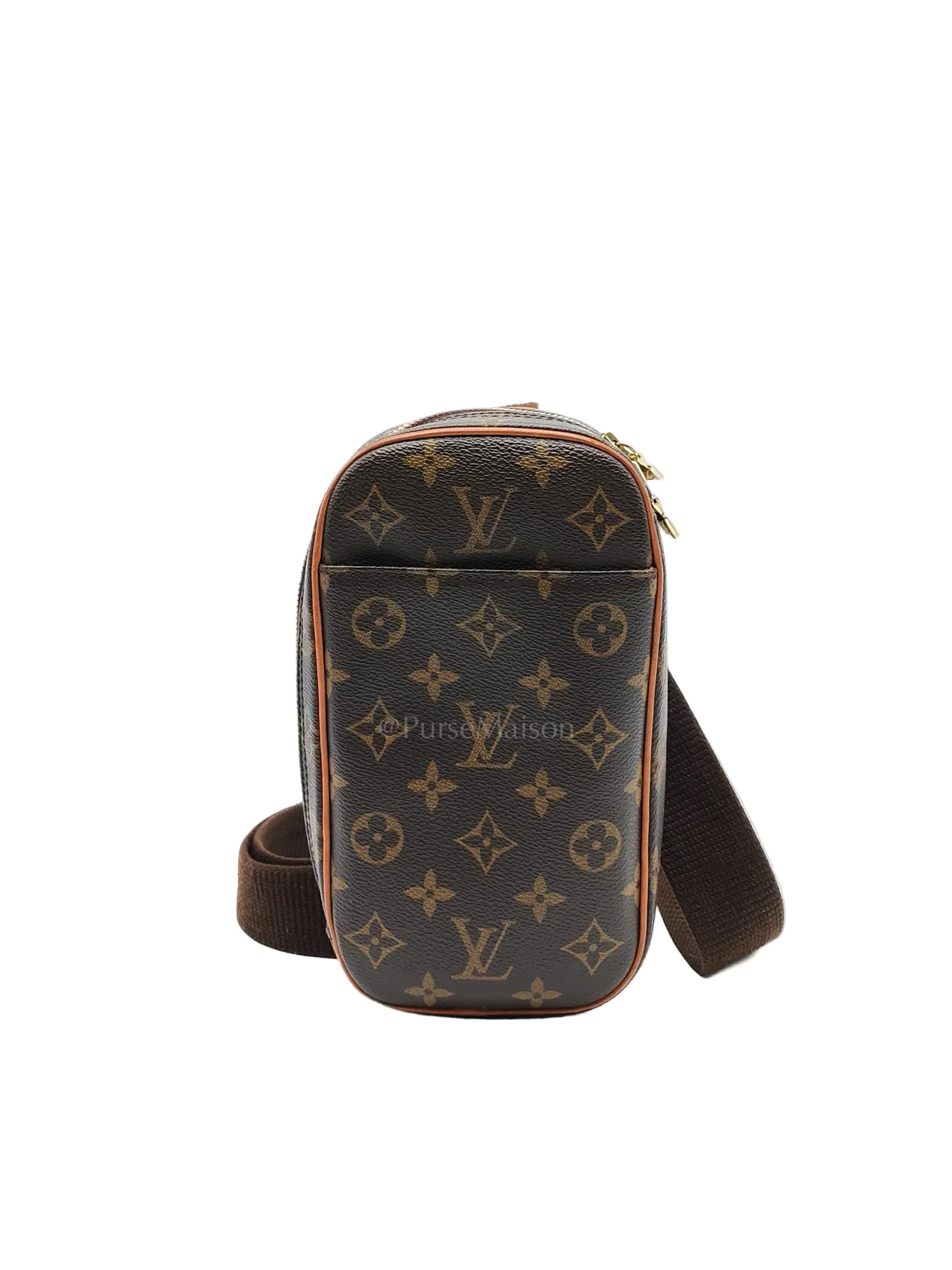 Louis Vuitton Pochette Gange Chest Bag in Monogram Canvas (Date Code: CA1024)