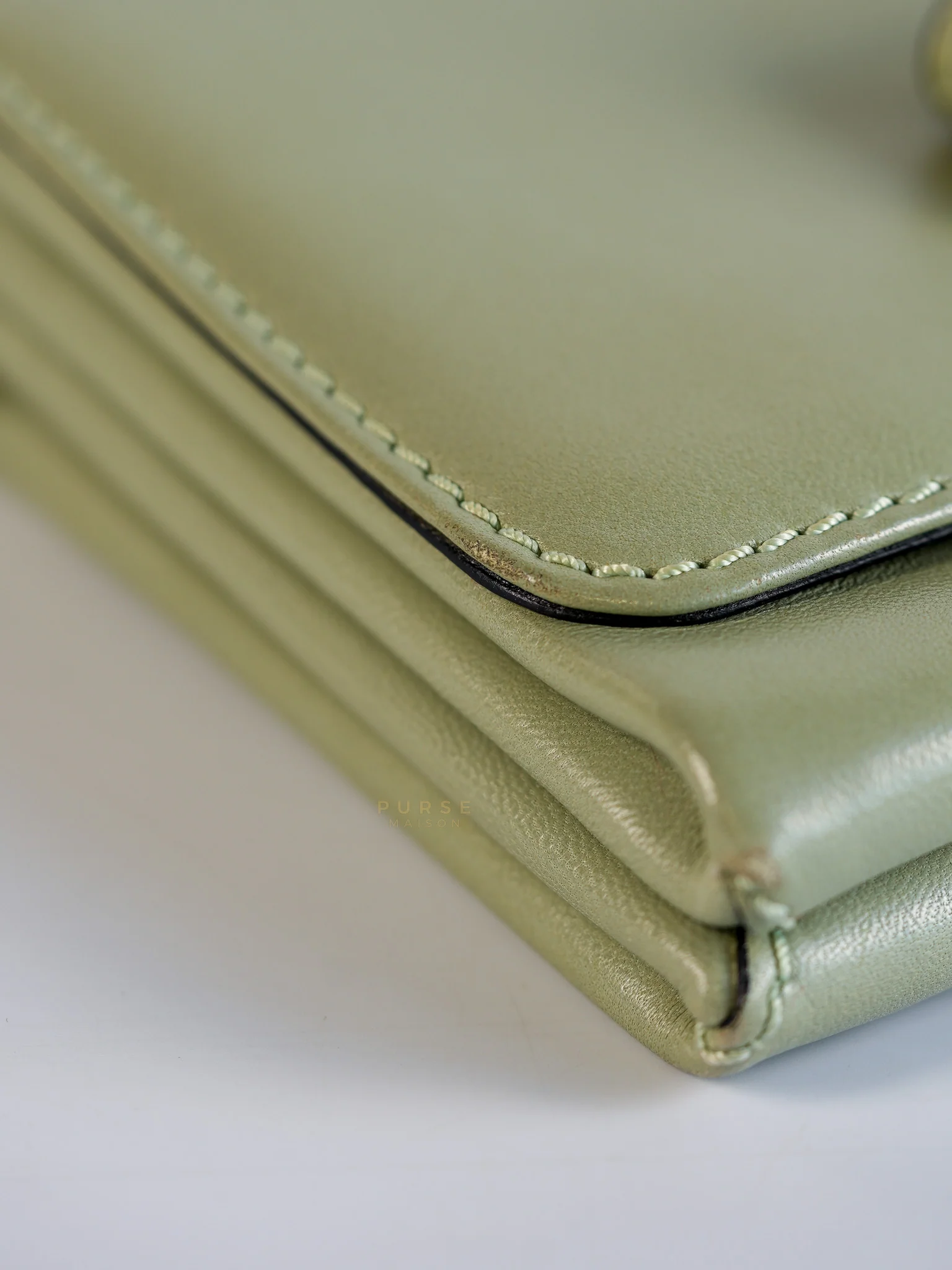 Valentino Vavavoom Rockstud Light Green Leather - Image 10
