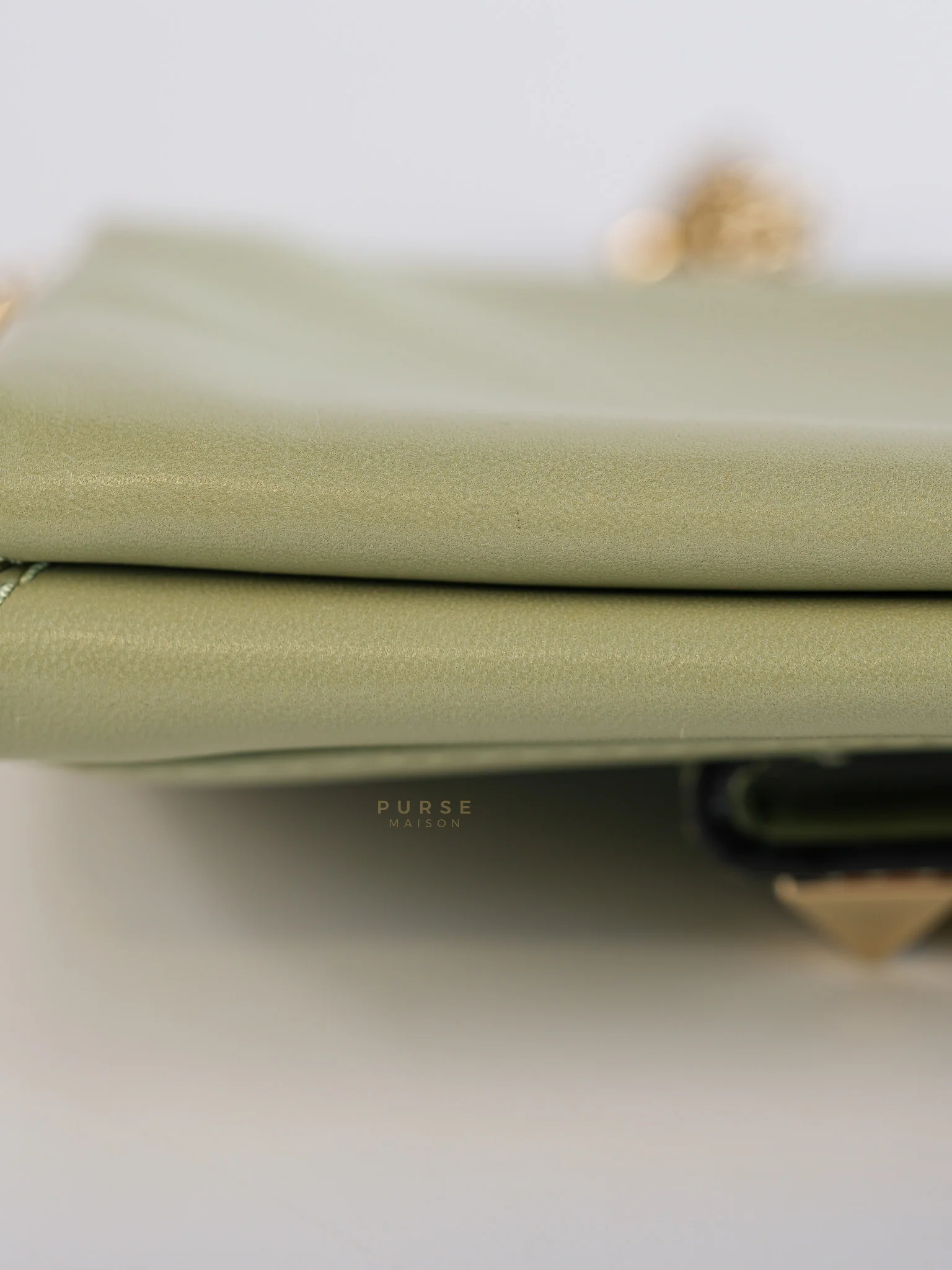 Valentino Vavavoom Rockstud Light Green Leather - Image 13