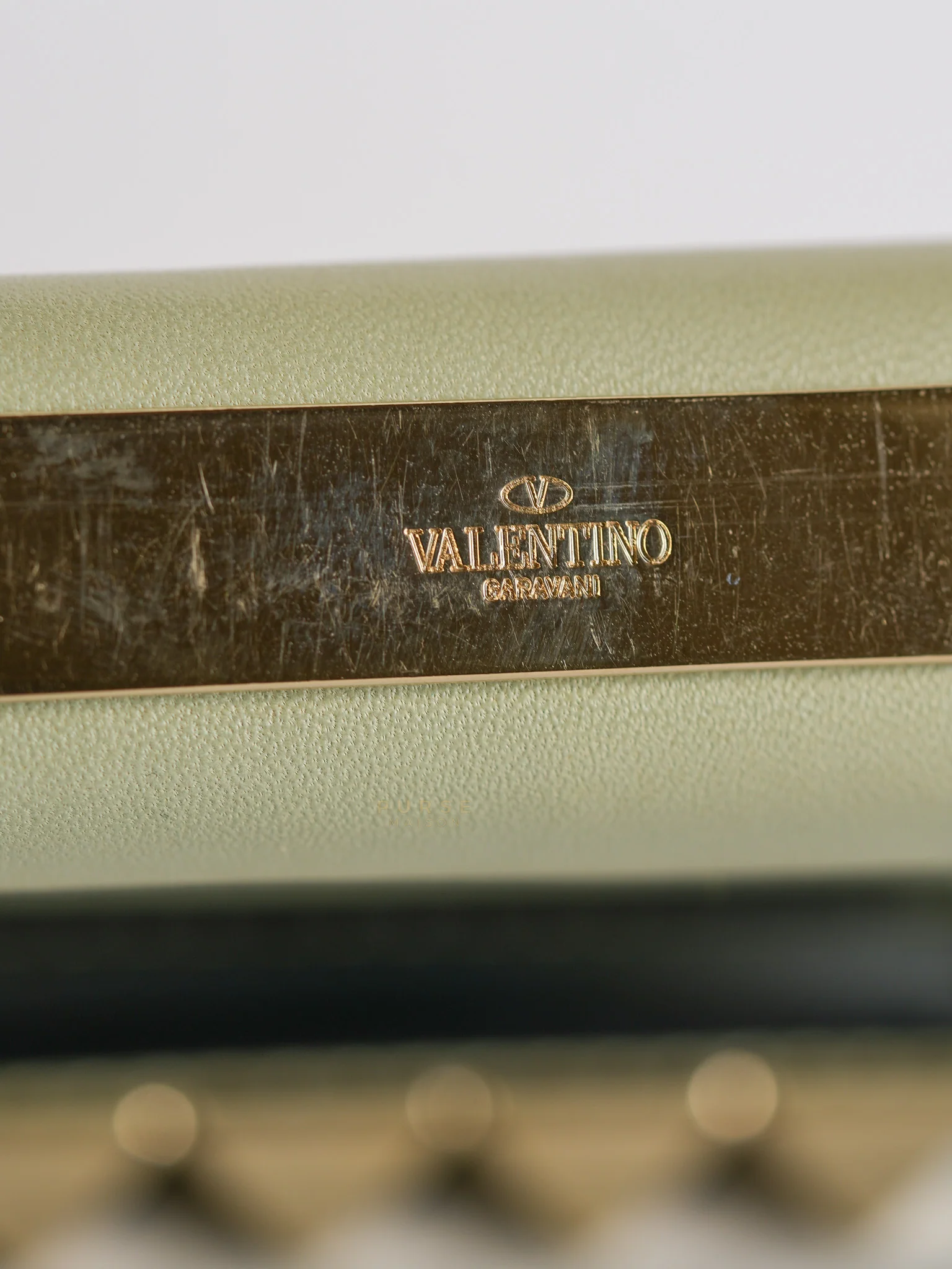 Valentino Vavavoom Rockstud Light Green Leather - Image 19