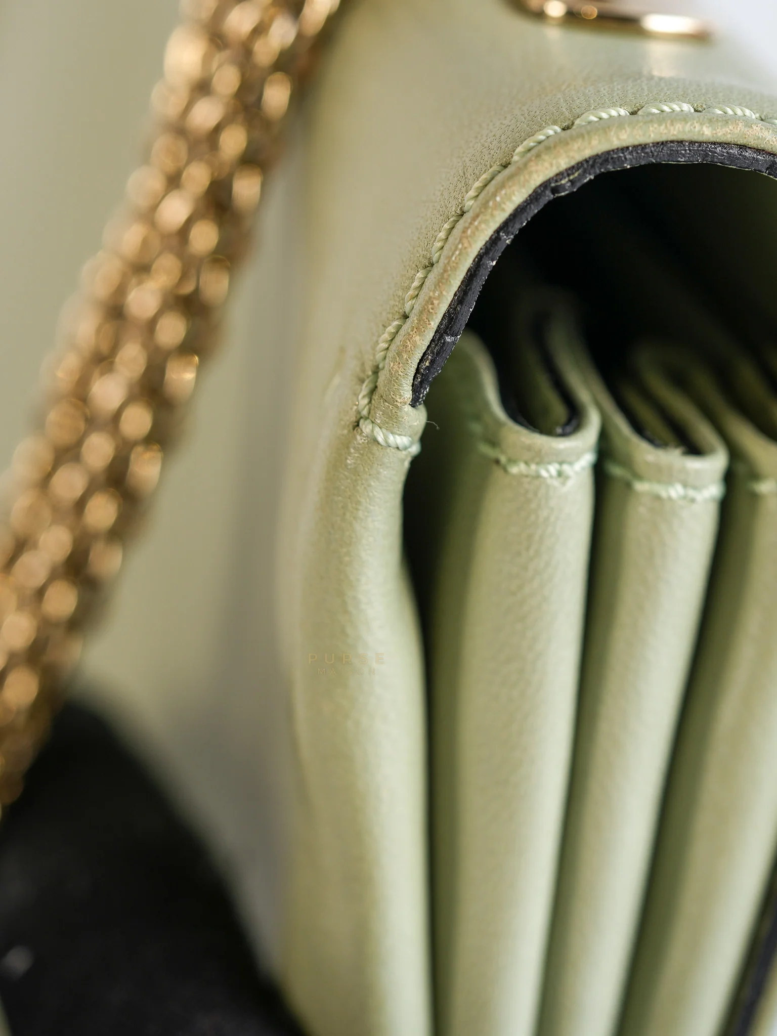 Valentino Vavavoom Rockstud Light Green Leather - Image 43