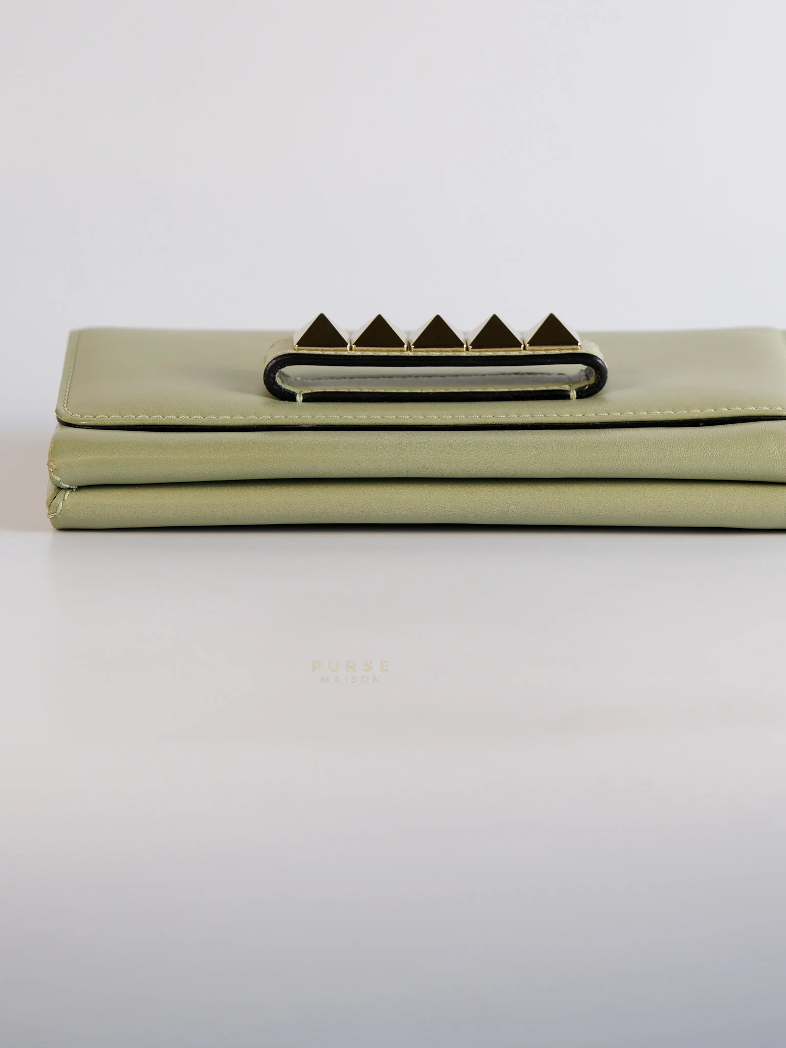 Valentino Vavavoom Rockstud Light Green Leather - Image 6