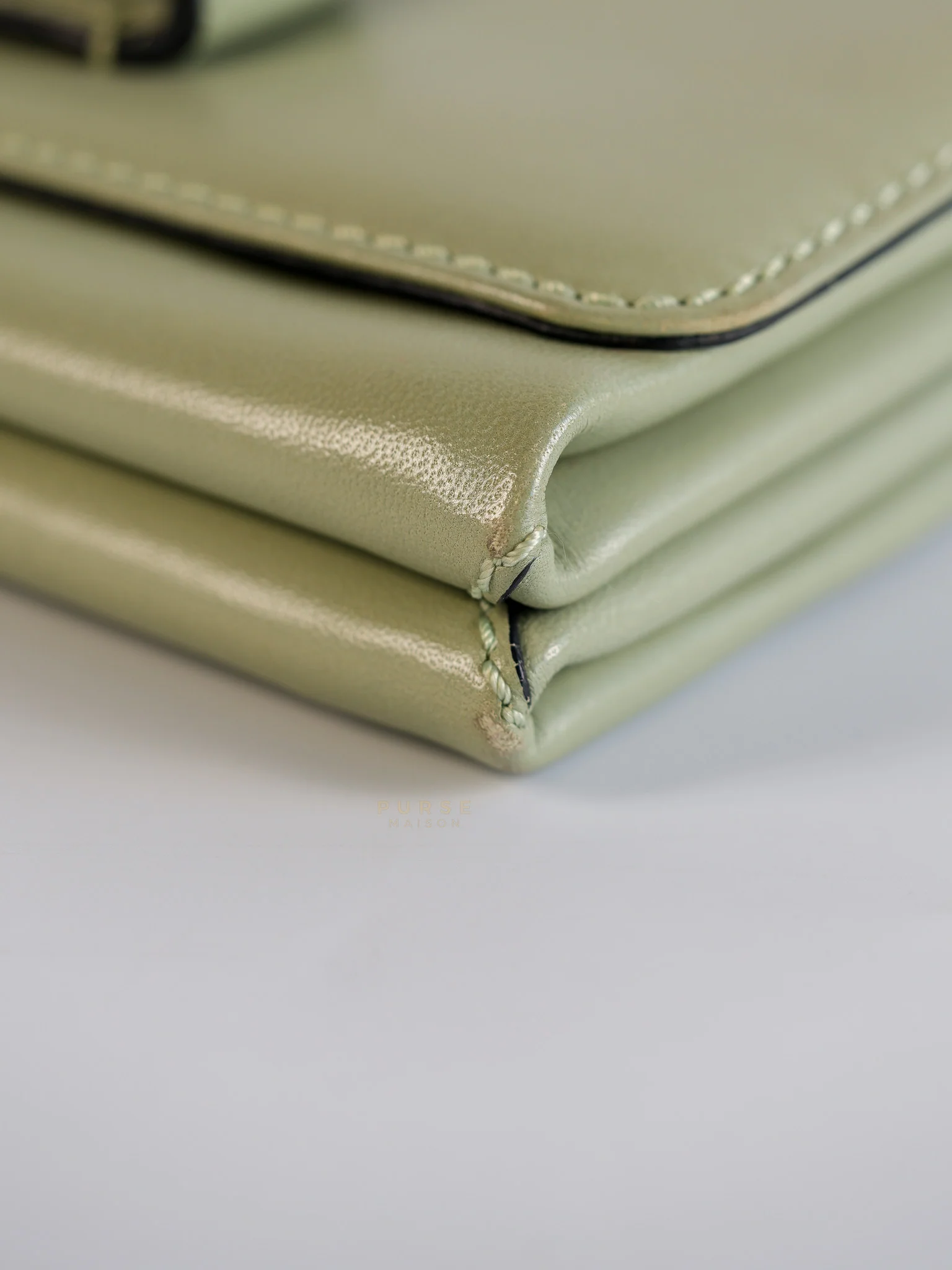 Valentino Vavavoom Rockstud Light Green Leather - Image 8