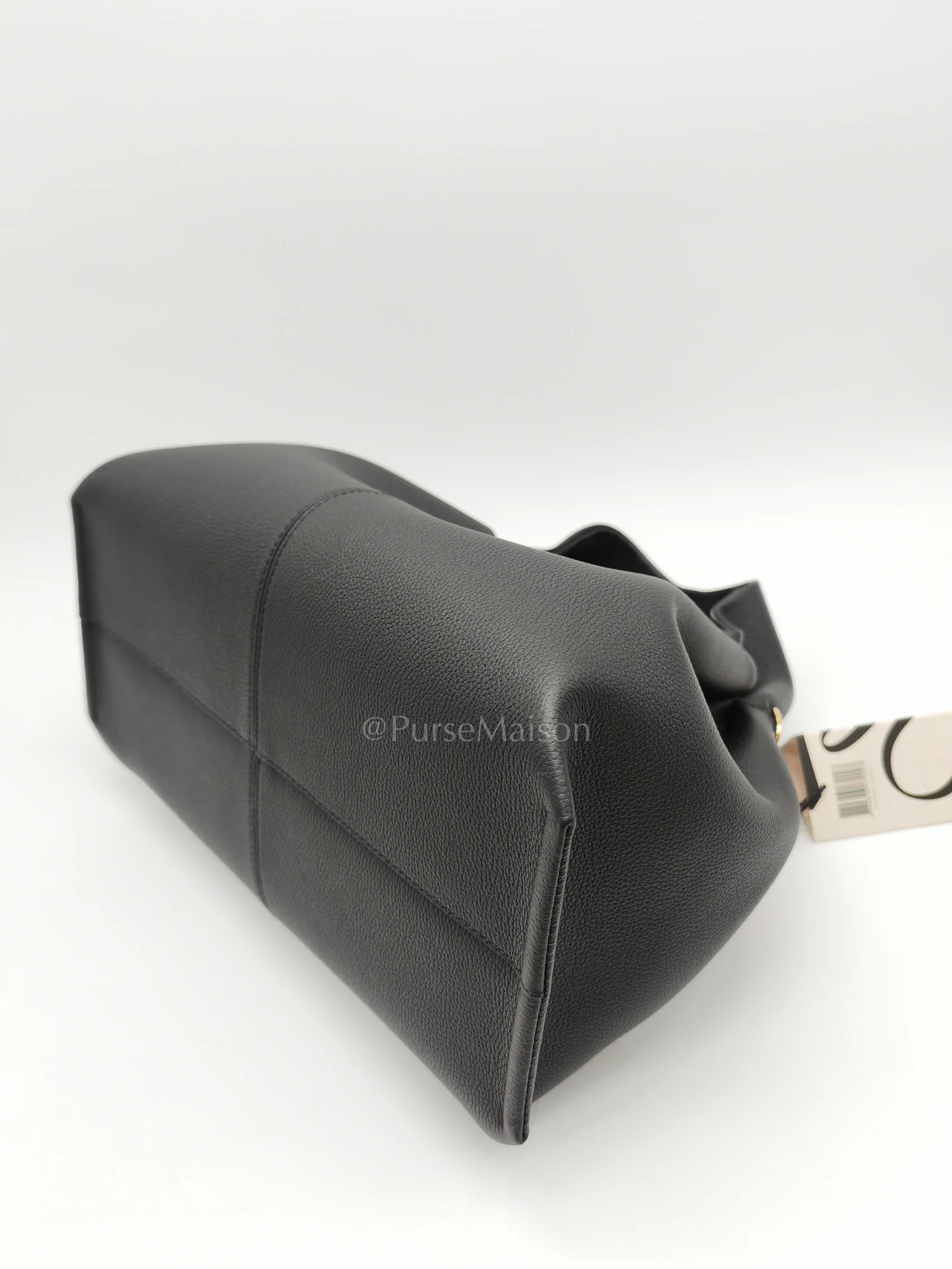 Polene Numero Neuf in Black Graine Leather Shoulder Bag - Image 9