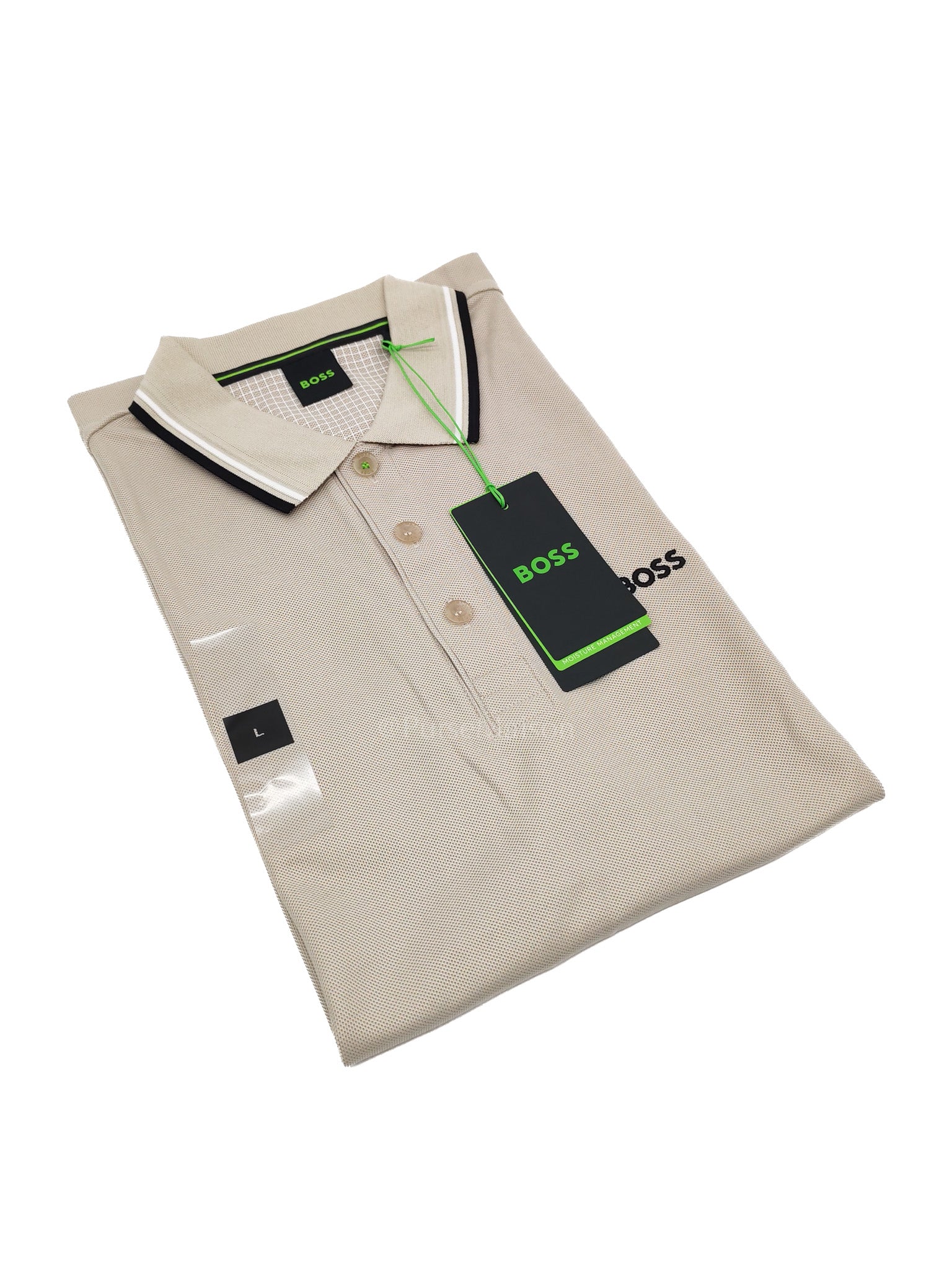 Hugo Boss Jersey Polo Shirt in Light Beige for Men Size L