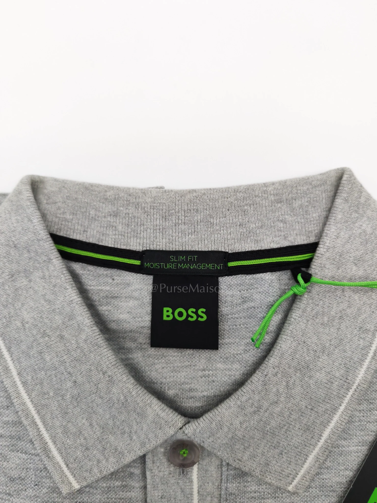 Hugo Boss Jersey Polo Shirt in Gray for Men Size L - Image 6