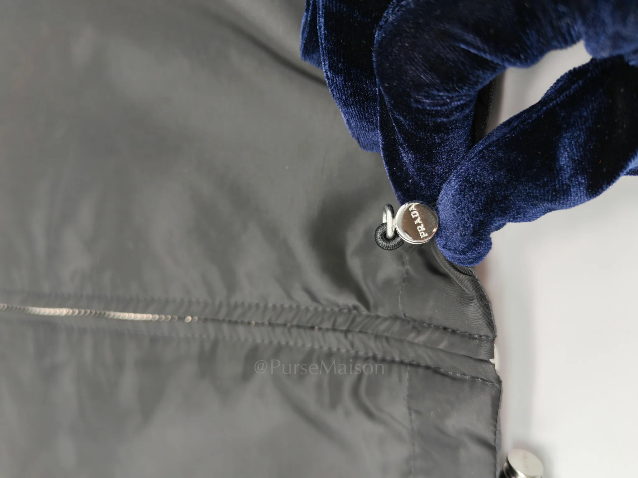 Prada Blouson Reversible Black Nylon Jacket Size 52 - Image 5