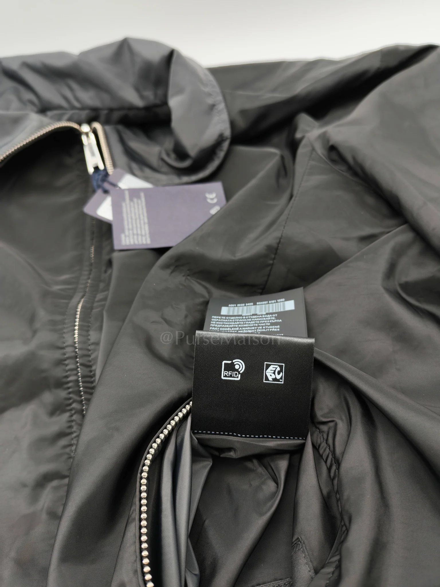 Prada Blouson Reversible Black Nylon Jacket Size 52 - Image 7