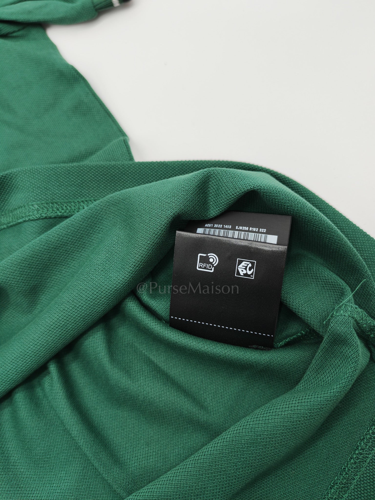 Prada Piquit Abete (Green )Polo Shirt Size L - Image 9
