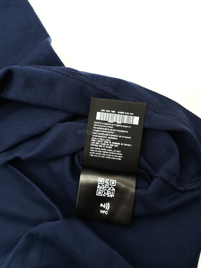 Prada Inchiostro Blue Woven Polo Shirt Size Large - Image 8