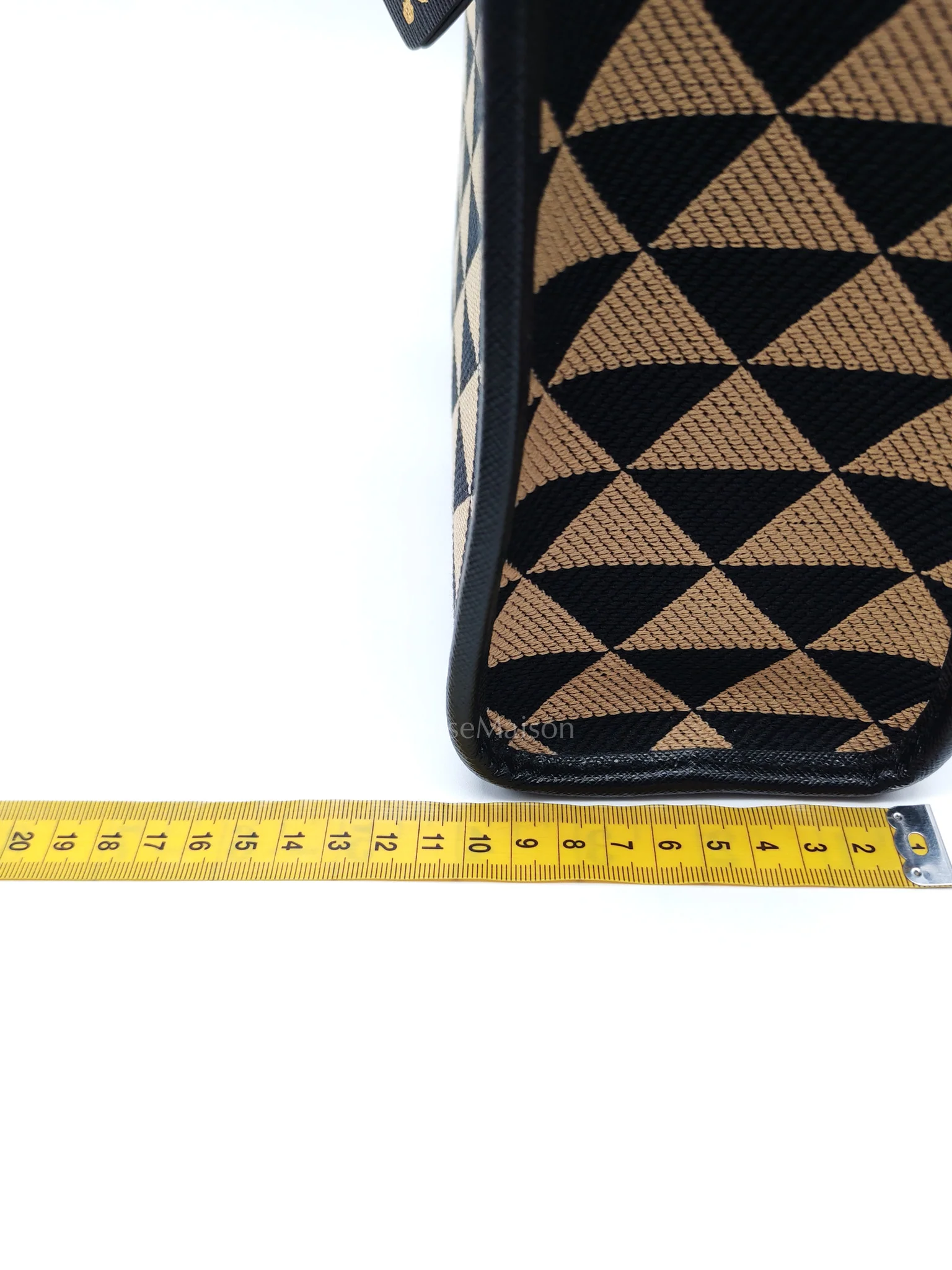 Prada 1BA356 Jacquard Triangolo Symbole Canvas Tote Bag - Image 33