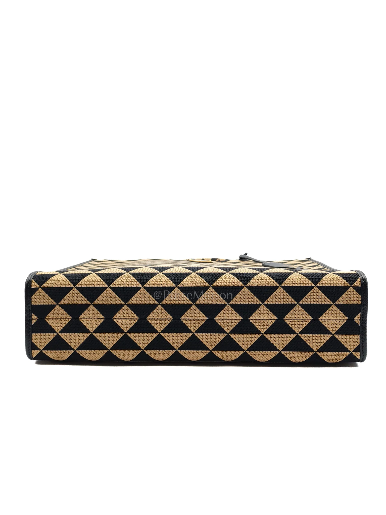 Prada 1BA356 Jacquard Triangolo Symbole Canvas Tote Bag - Image 7