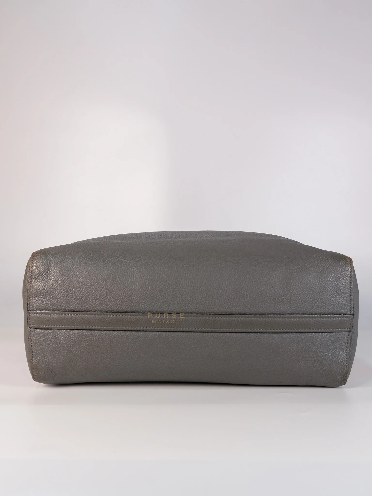 Prada Vitello Daino Large Tote Bag in Clay Gray - Image 7