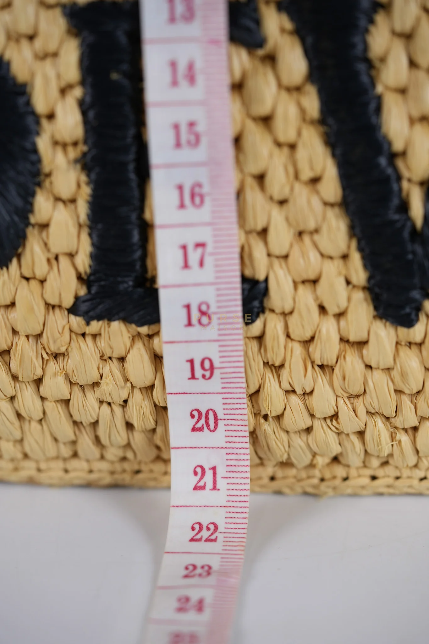 Loewe Font Tote in Raffia Beige Tote Bag - Image 26