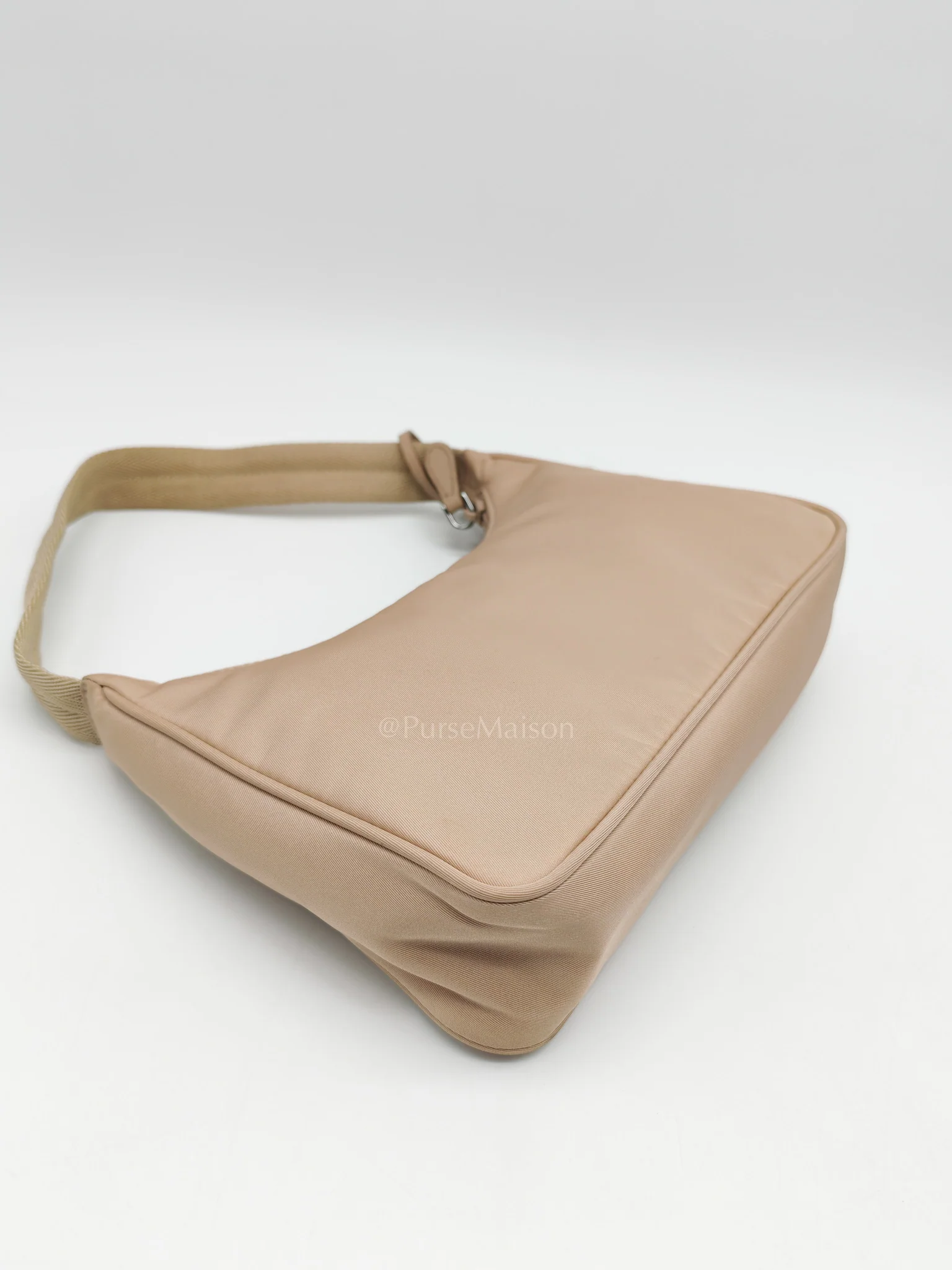 Prada Re-Edition 2000 Mini Bag in Beige Tessuto Nylon Canvas - Image 10