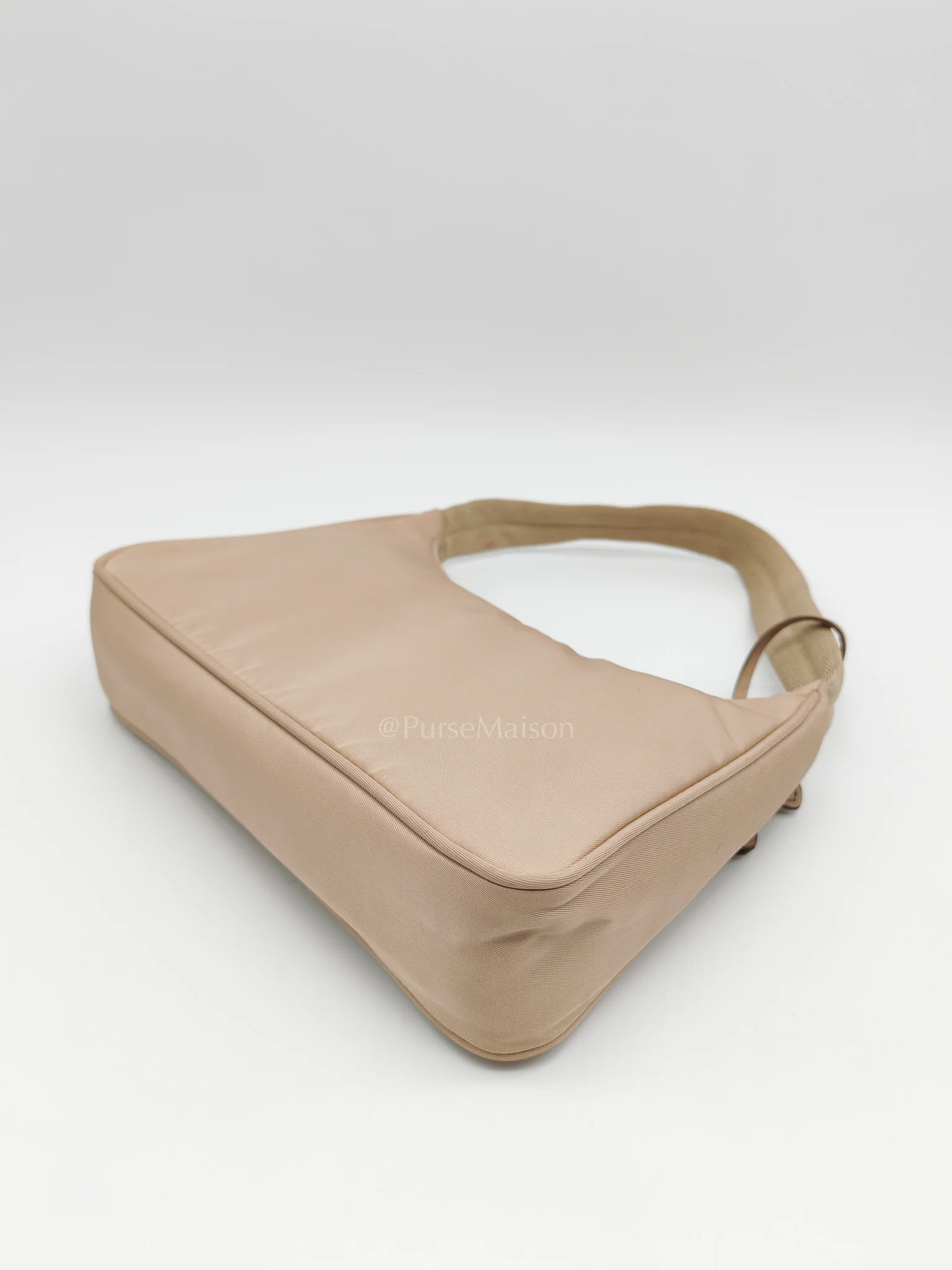 Prada Re-Edition 2000 Mini Bag in Beige Tessuto Nylon Canvas - Image 11
