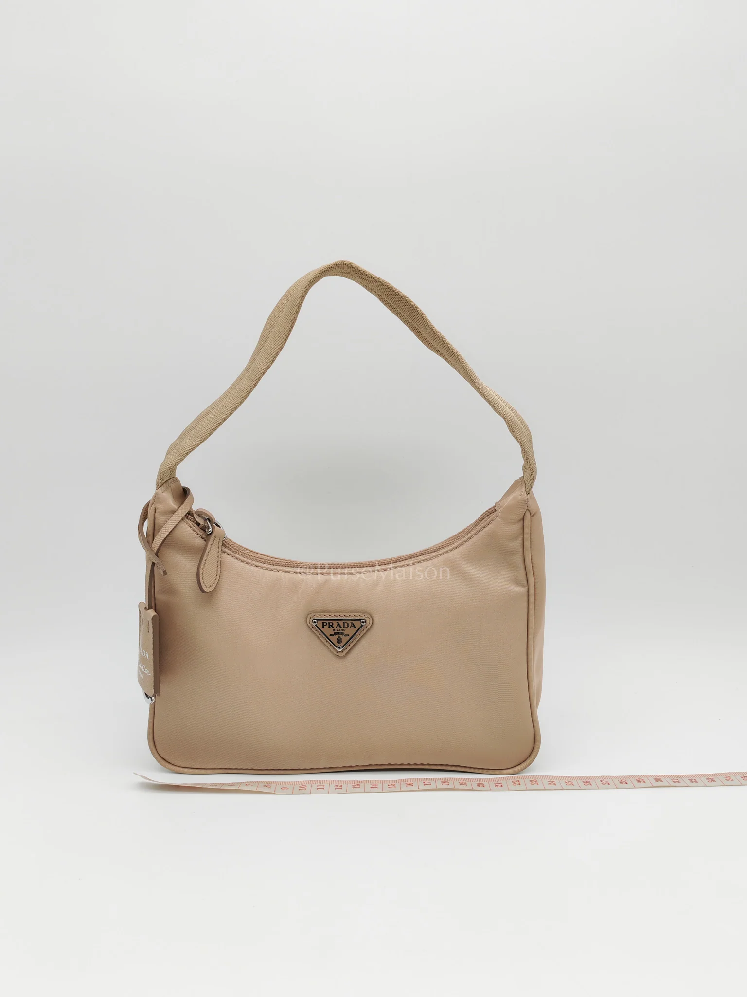 Prada Re-Edition 2000 Mini Bag in Beige Tessuto Nylon Canvas - Image 22