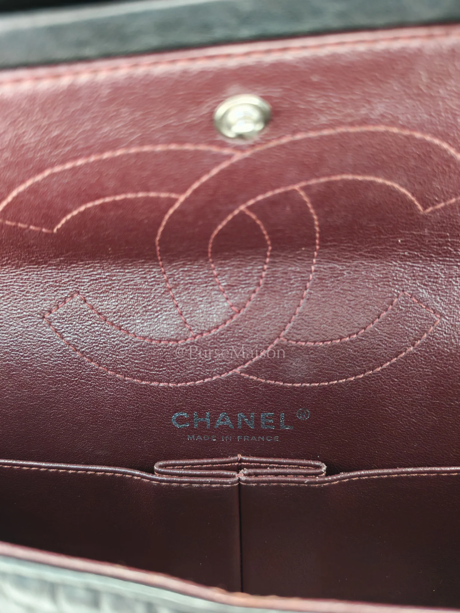 Chanel Reissue 2.55 Medium Distressed Calfskin Leather in Ruthenium Hardware Series 15 - Image 20