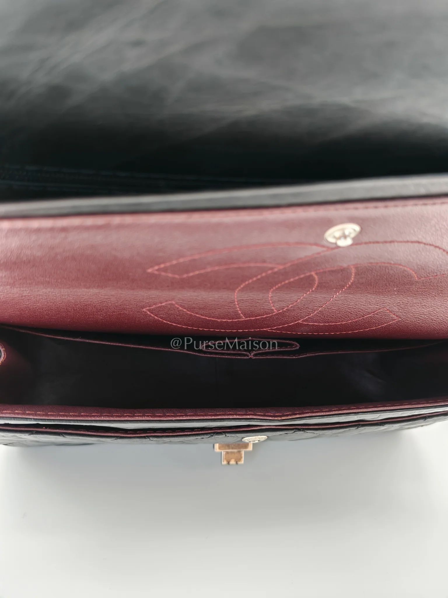 Chanel Reissue 2.55 Medium Distressed Calfskin Leather in Ruthenium Hardware Series 15 - Image 21