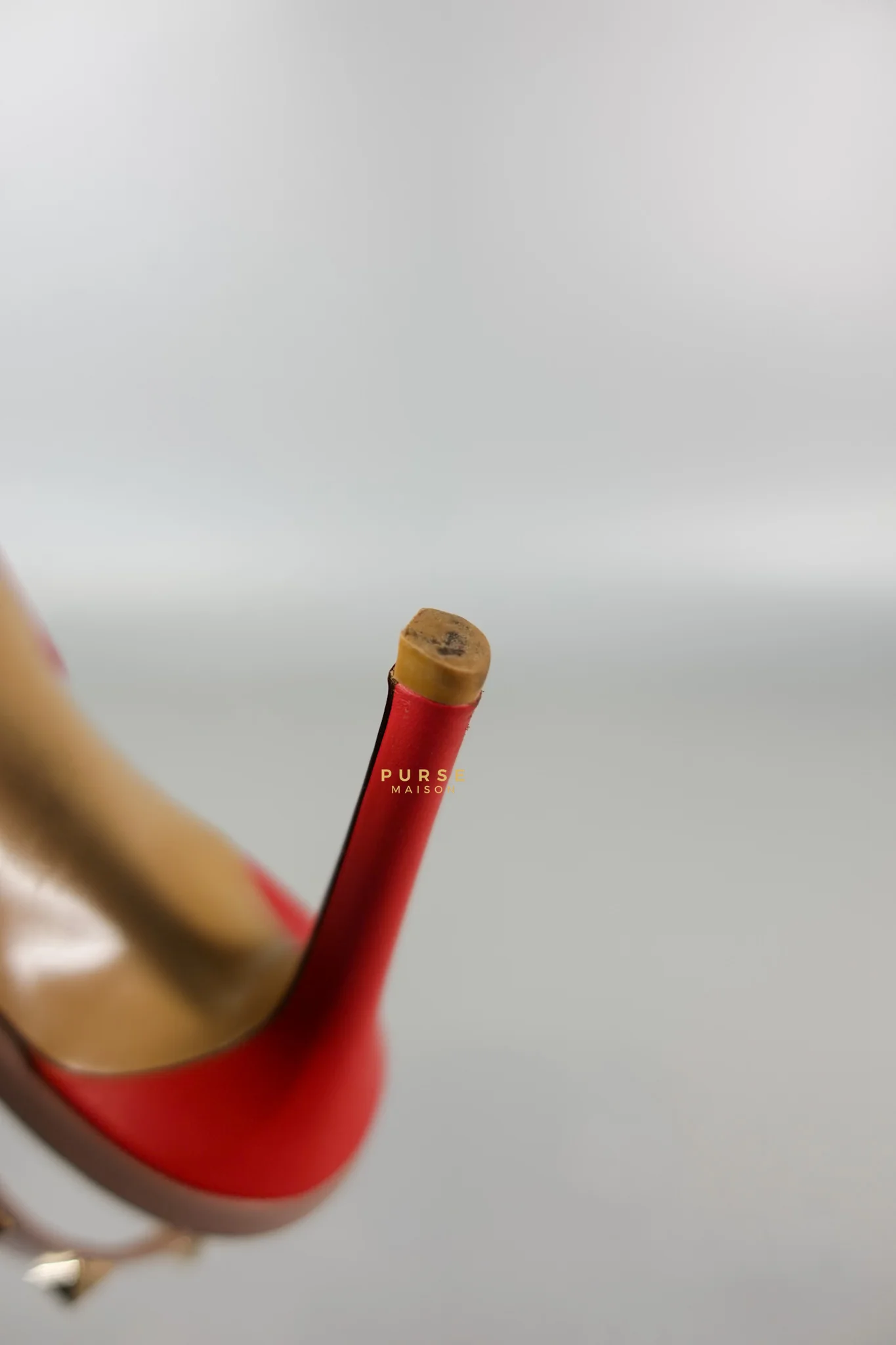 Valentino Red Leather Rockstud Slingback Pumps (Size 36EU 22.7cm) - Image 28