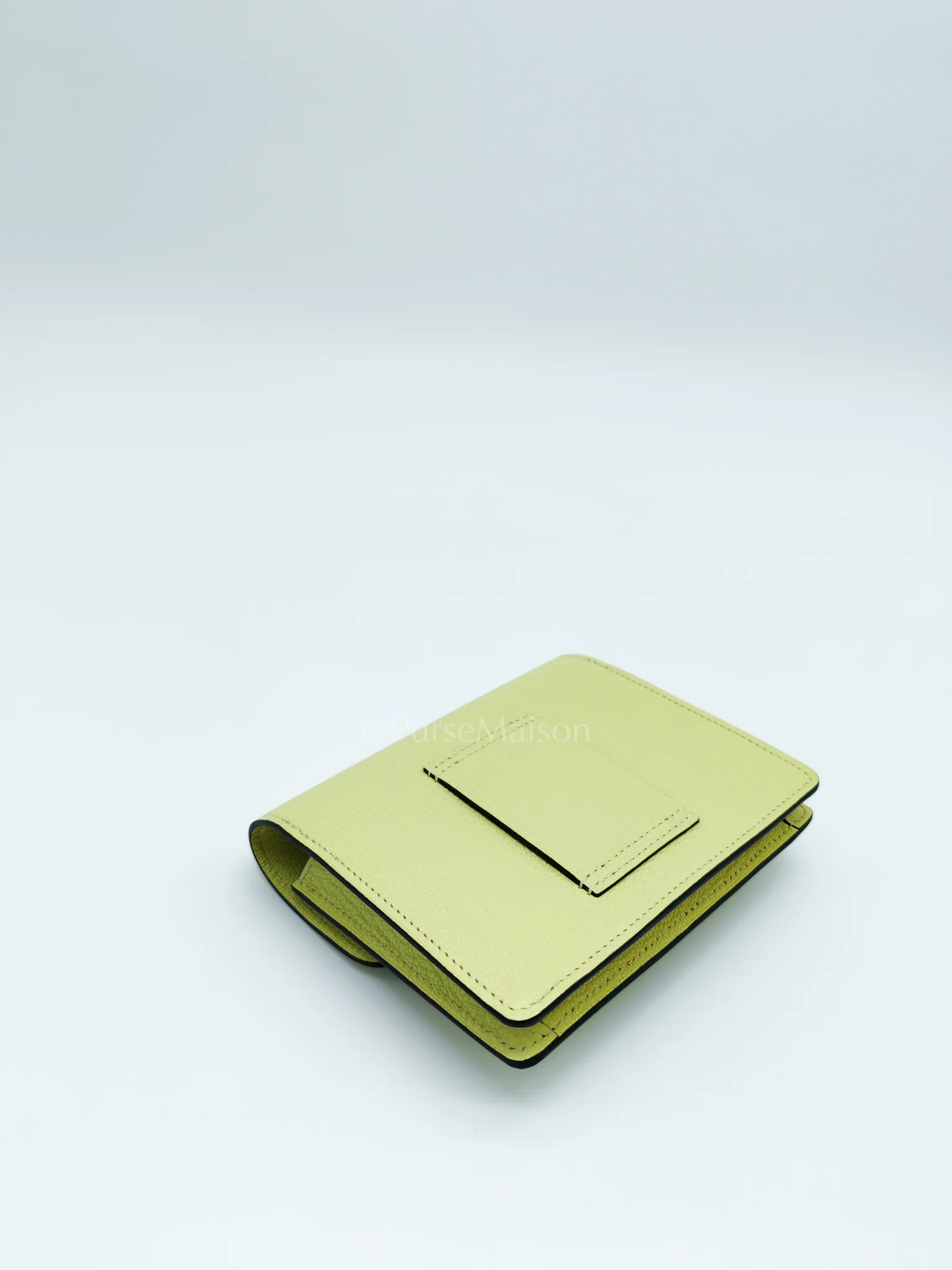 Hermes Roulis Slim Wallet in Jaune Bourgeon Chevre Mysore & Palladium Hardware Stamp U(2022) - Image 10