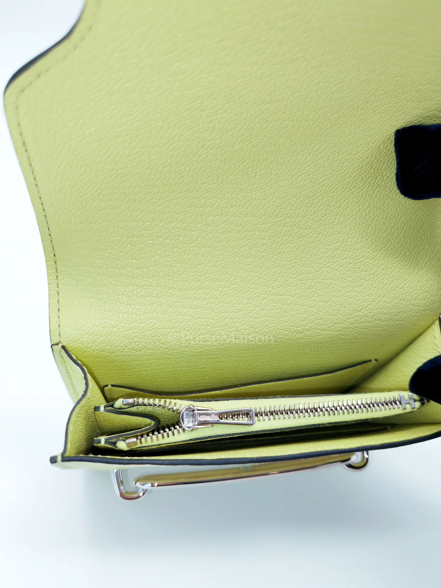 Hermes Roulis Slim Wallet in Jaune Bourgeon Chevre Mysore & Palladium Hardware Stamp U(2022) - Image 19