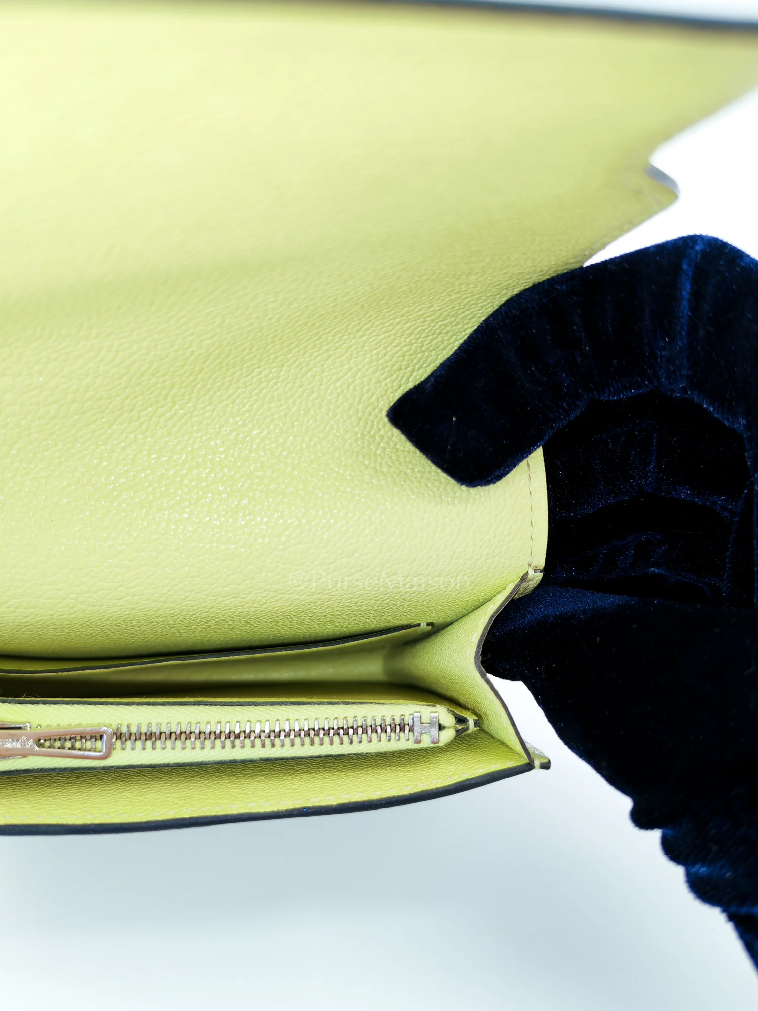 Hermes Roulis Slim Wallet in Jaune Bourgeon Chevre Mysore & Palladium Hardware Stamp U(2022) - Image 21