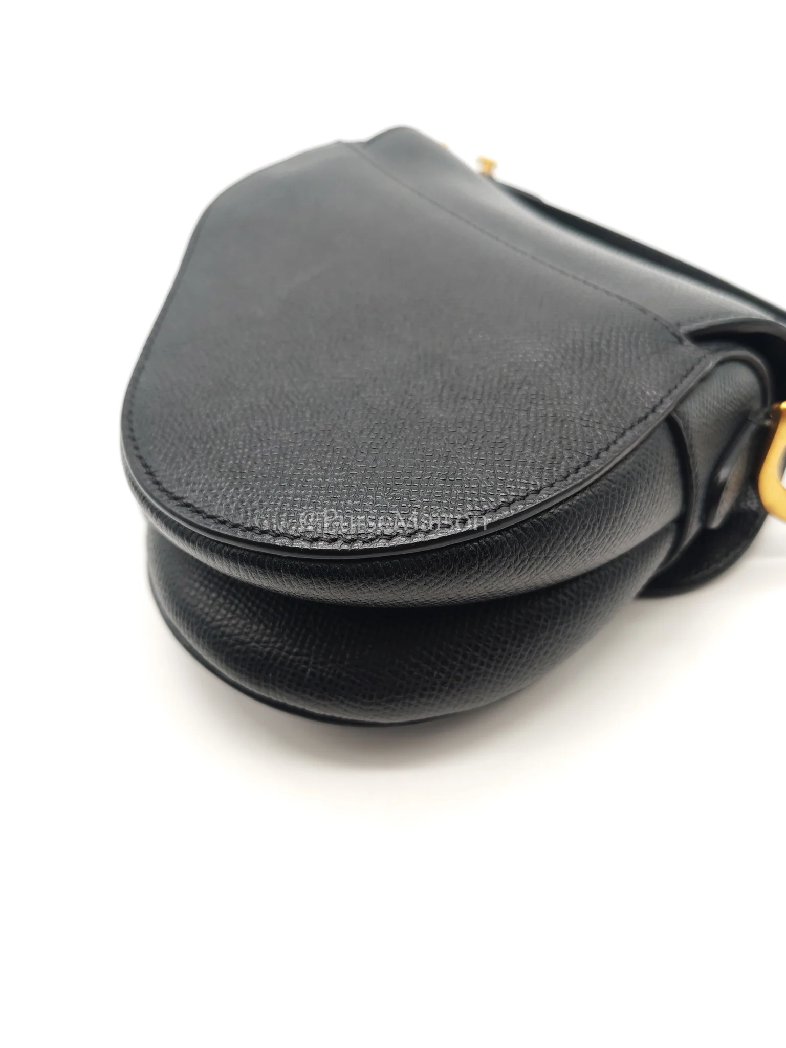 Christian Dior Mini Saddle in Black Grained Leather Top Handle Bag - Image 14