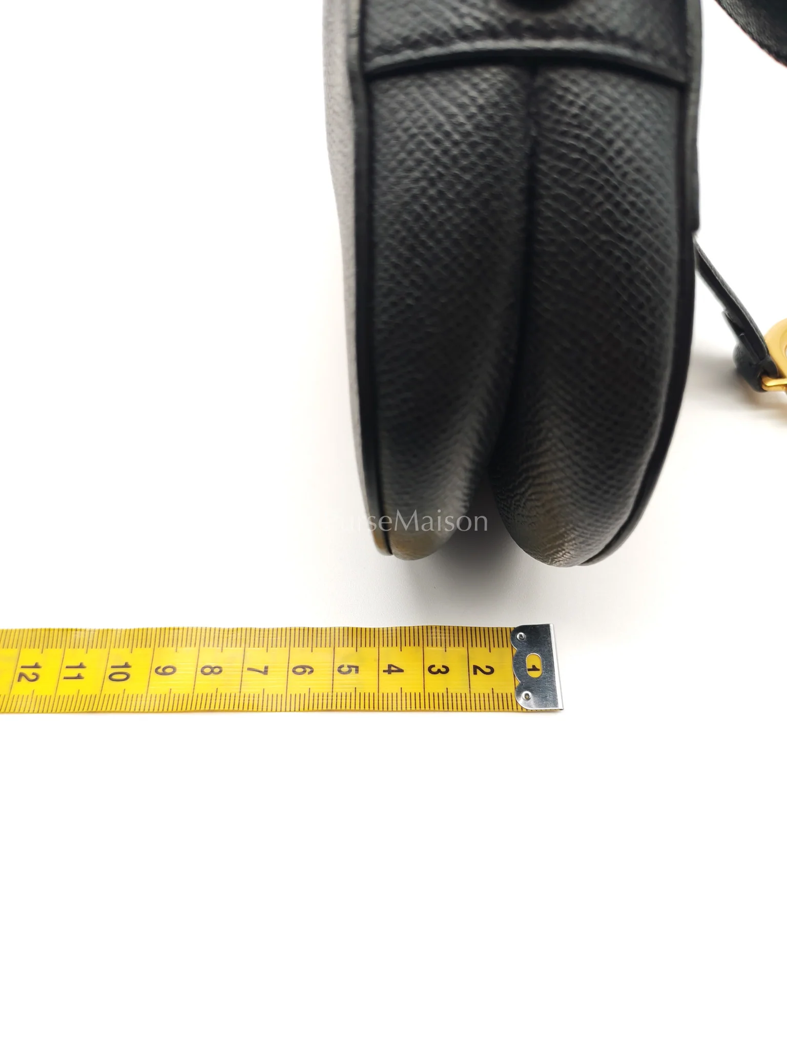 Christian Dior Mini Saddle in Black Grained Leather Top Handle Bag - Image 23