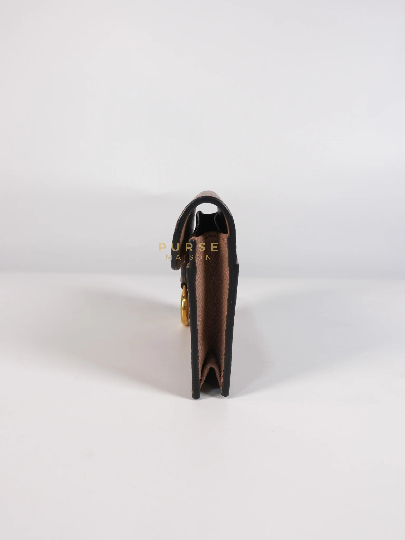 Christian Dior Saddle Bloom Flap Card Holder in Beige - Image 6