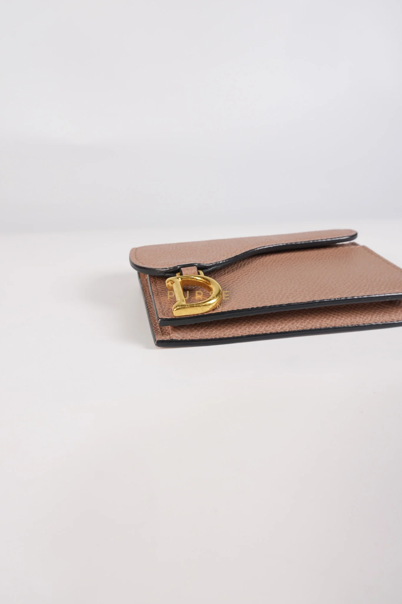 Christian Dior Saddle Bloom Flap Card Holder in Beige - Image 8