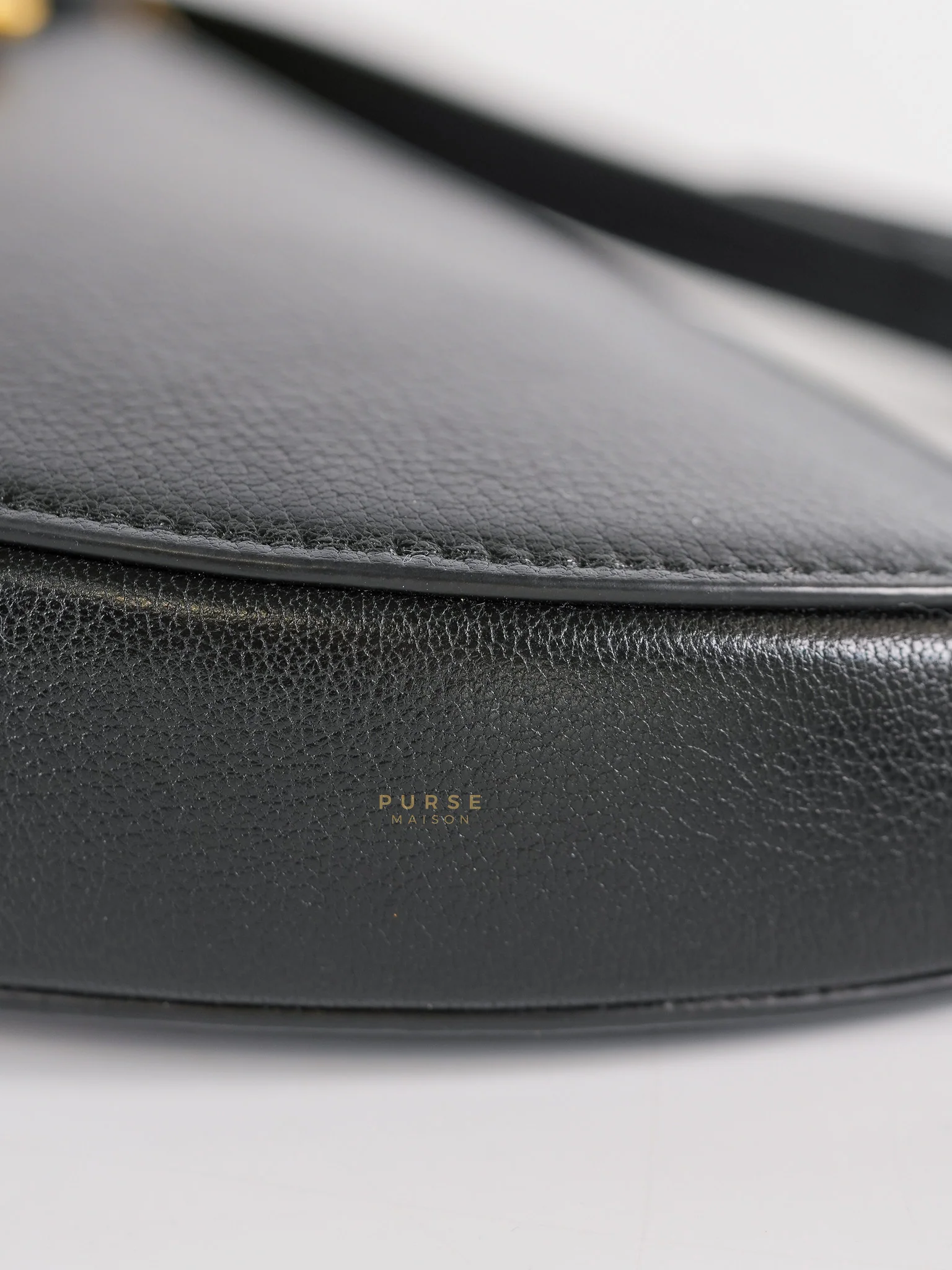 Christian Dior Saddle Rodeo Pouch in Black Goatskin Leathers - Image 7