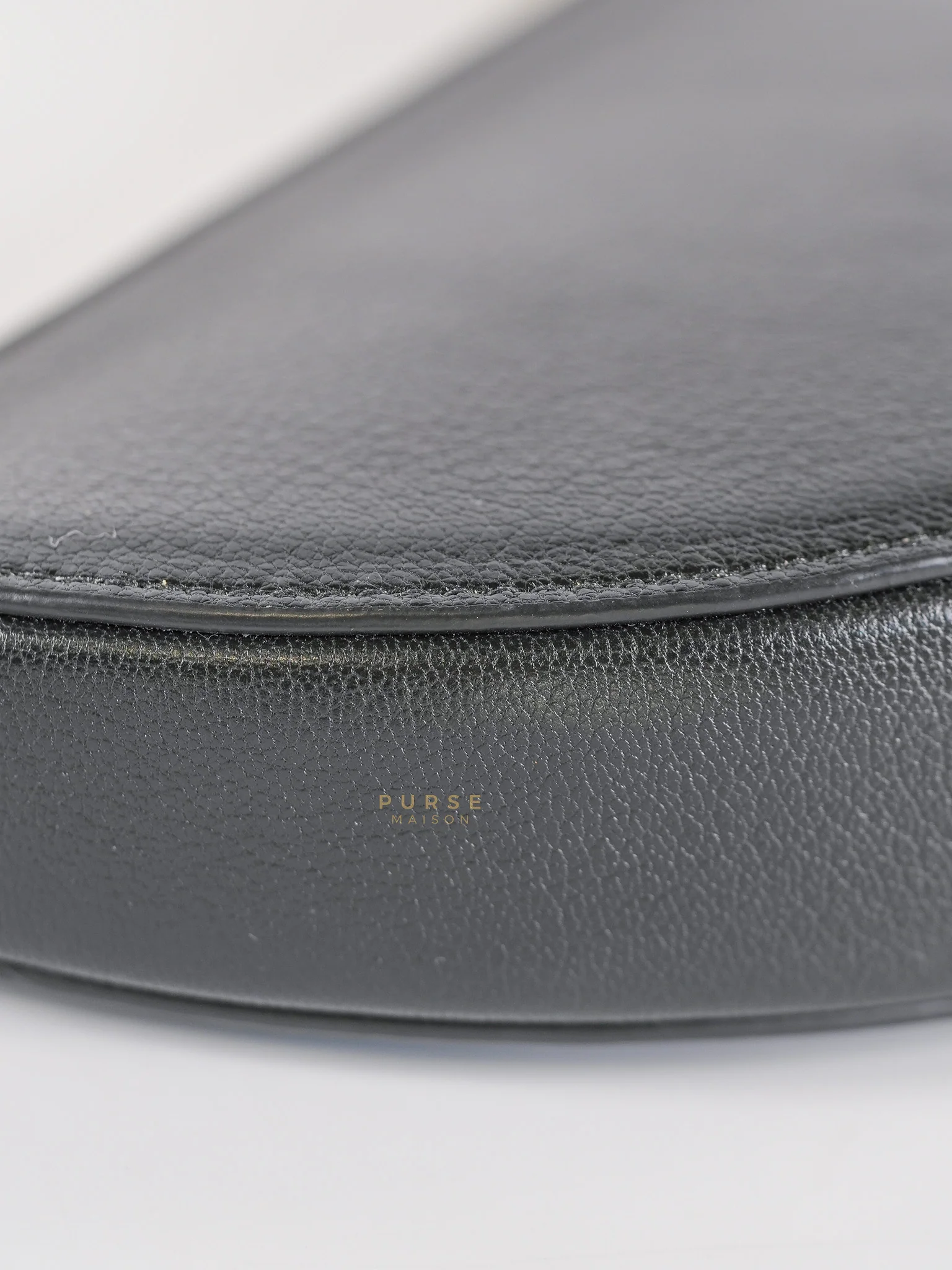 Christian Dior Saddle Rodeo Pouch in Black Goatskin Leathers - Image 9