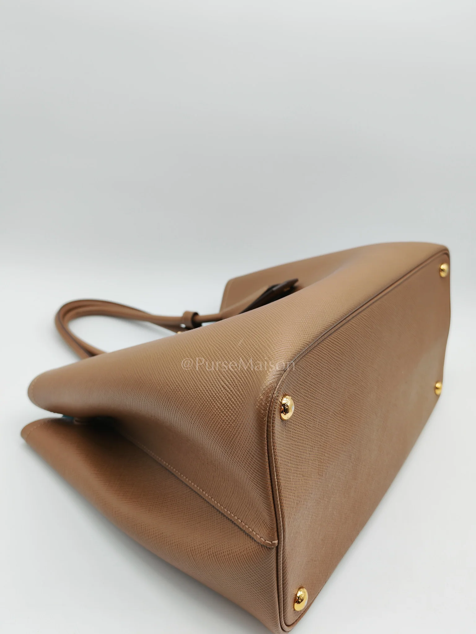 Prada 1BG756 Double Bag Large in Tan Saffiano Cuir Leather Shoulder Bag - Image 8