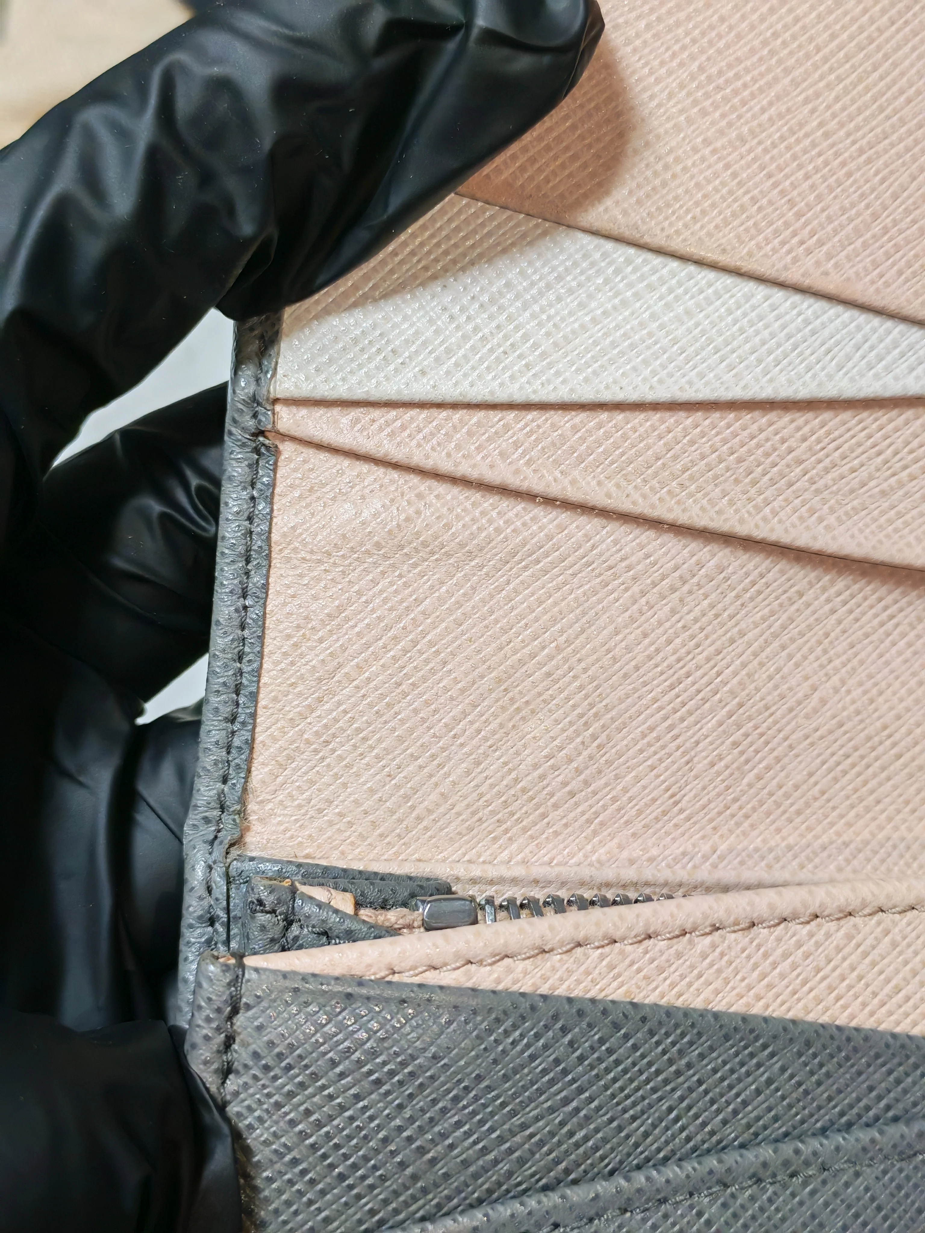 Prada 1MH132 Saffiano Leather Flap Long Wallet in Gray - Image 39