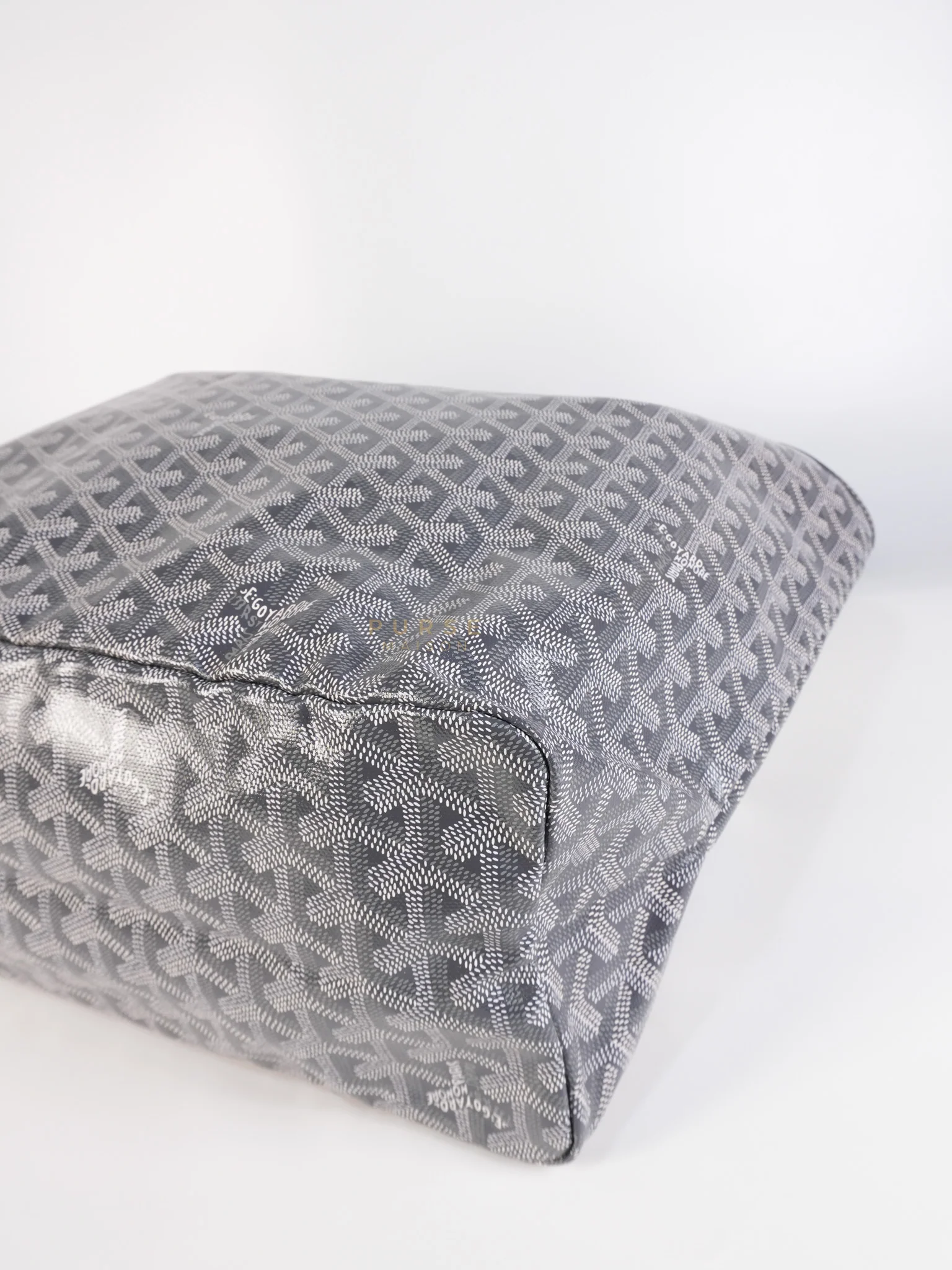 Goyard Saint Louis PM Gray in Goyardine Canvas - Image 8