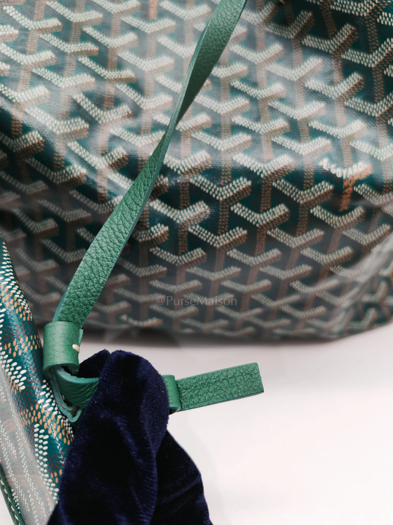 Goyard Saint Louis PM in Green Goyardine Canvas Tote Bag - Image 16