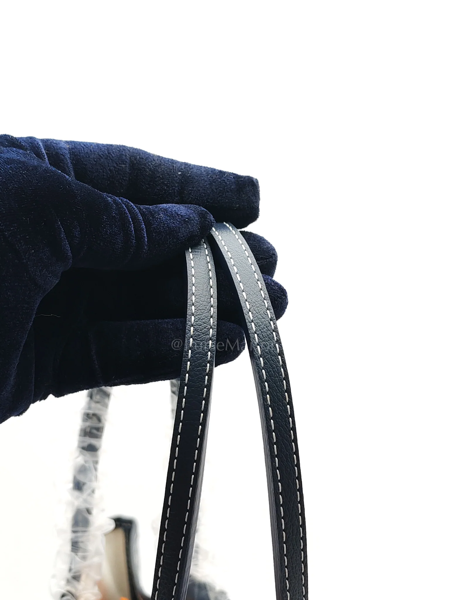 Goyard Saint Louis PM with Croc Universel Clip Charm in Navy Blue Goyardine Canvas - Image 13
