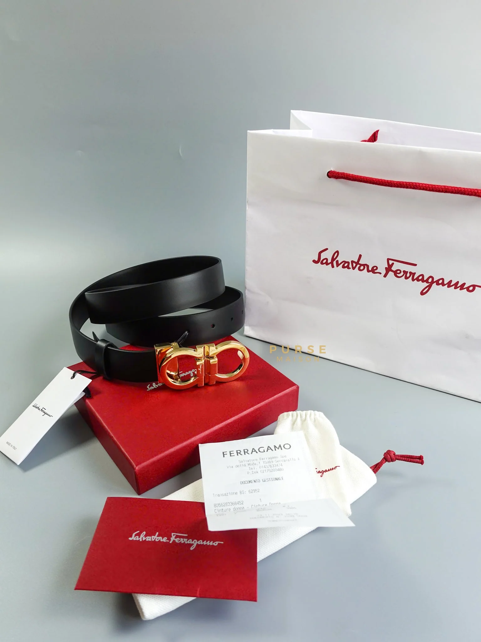 Salvatore Ferragamo Salvatore Ferragamo Double Gancini Belt Size 95cm - Image 11
