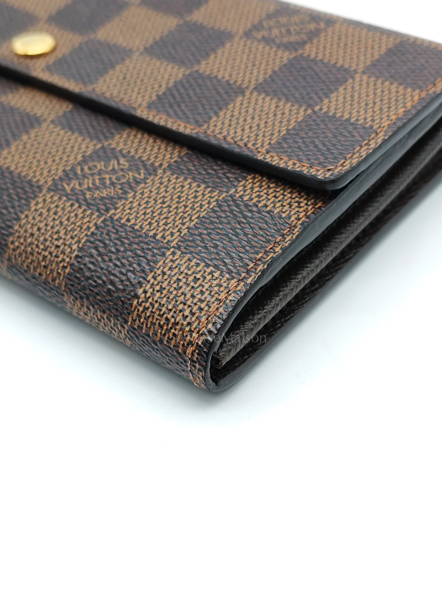 Louis Vuitton Sarah Long Wallet in Damier Ebene Canvas - Image 10