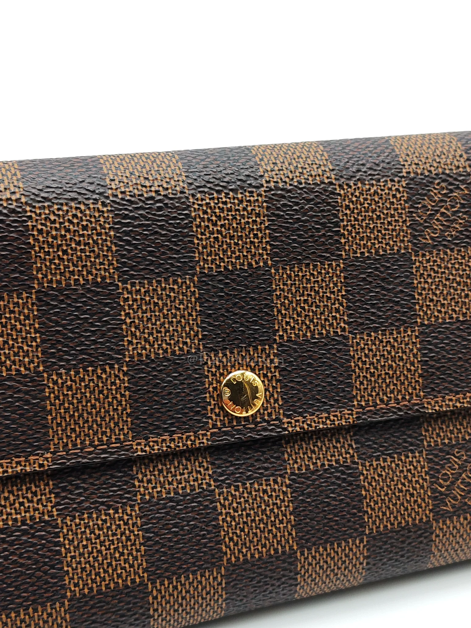 Louis Vuitton Sarah Long Wallet in Damier Ebene Canvas - Image 16