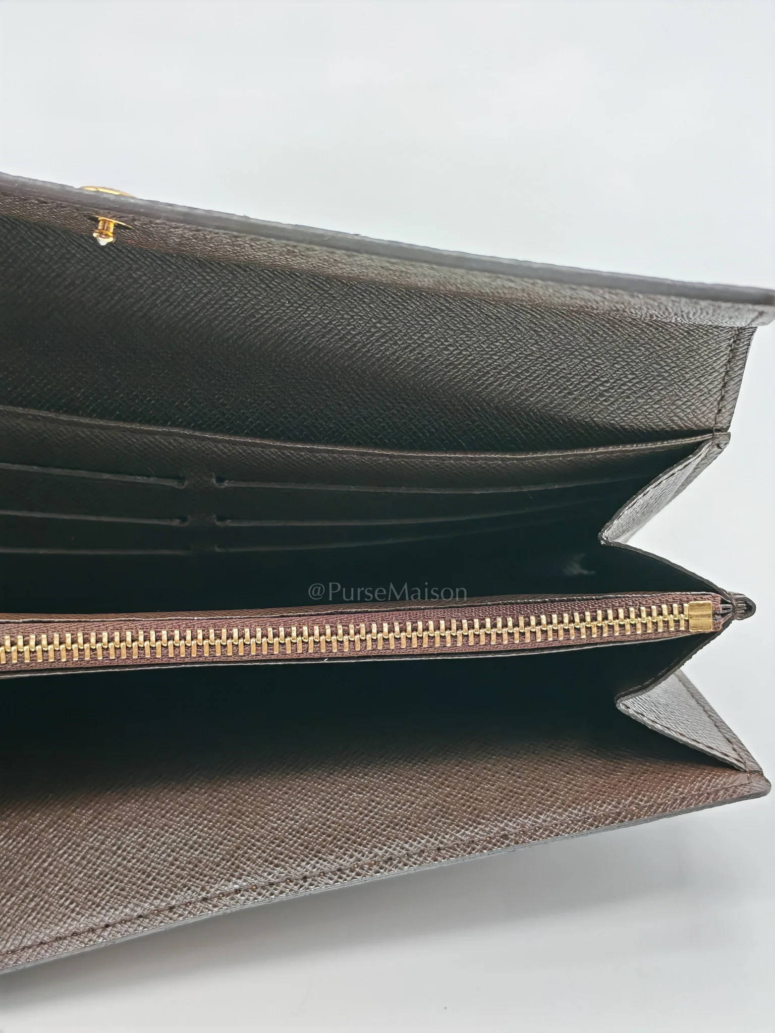 Louis Vuitton Sarah Long Wallet in Damier Ebene Canvas - Image 22